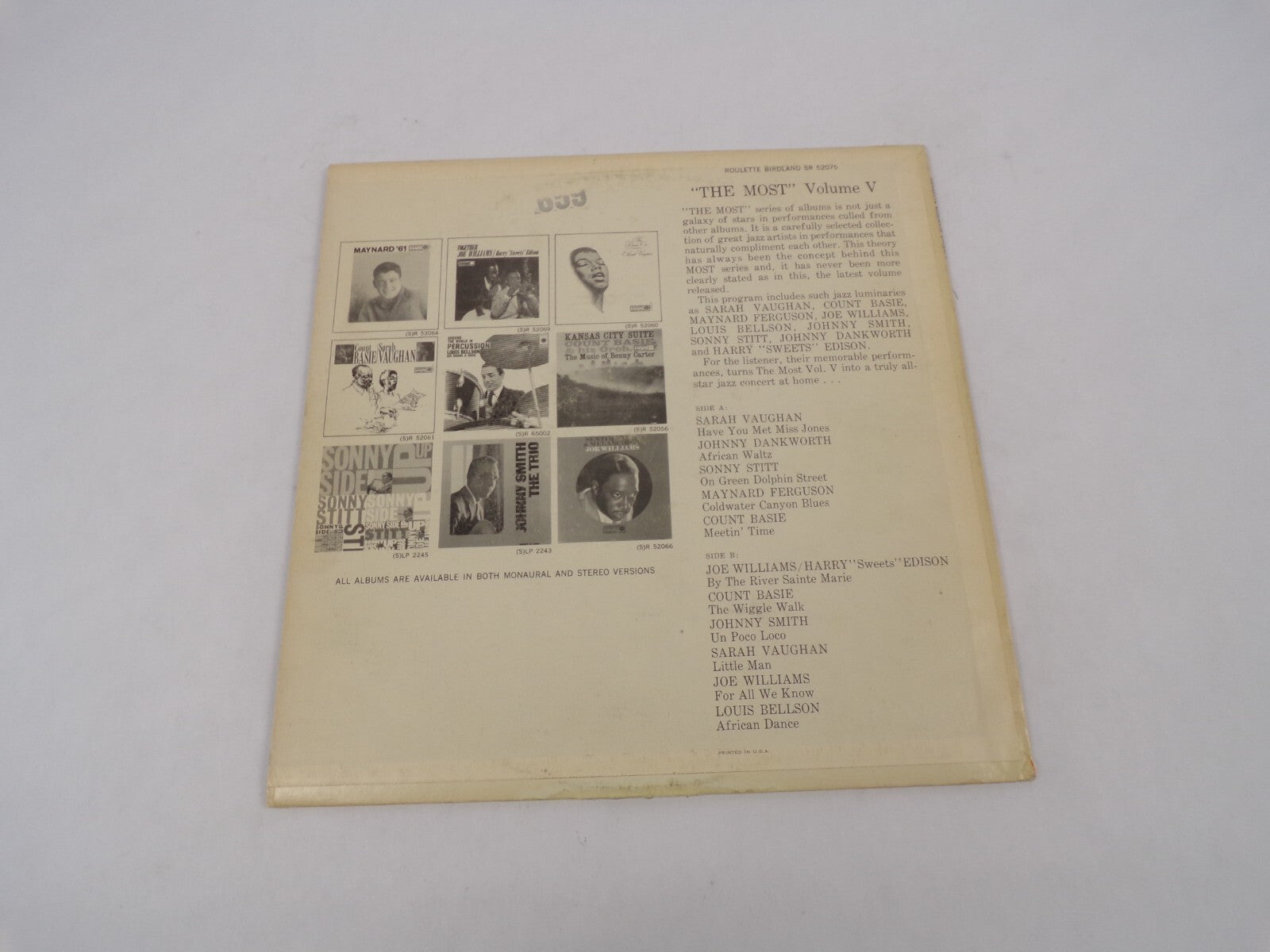 Roulette The Most Vol.1 African Waltz Meetin' Time Vinyl Record