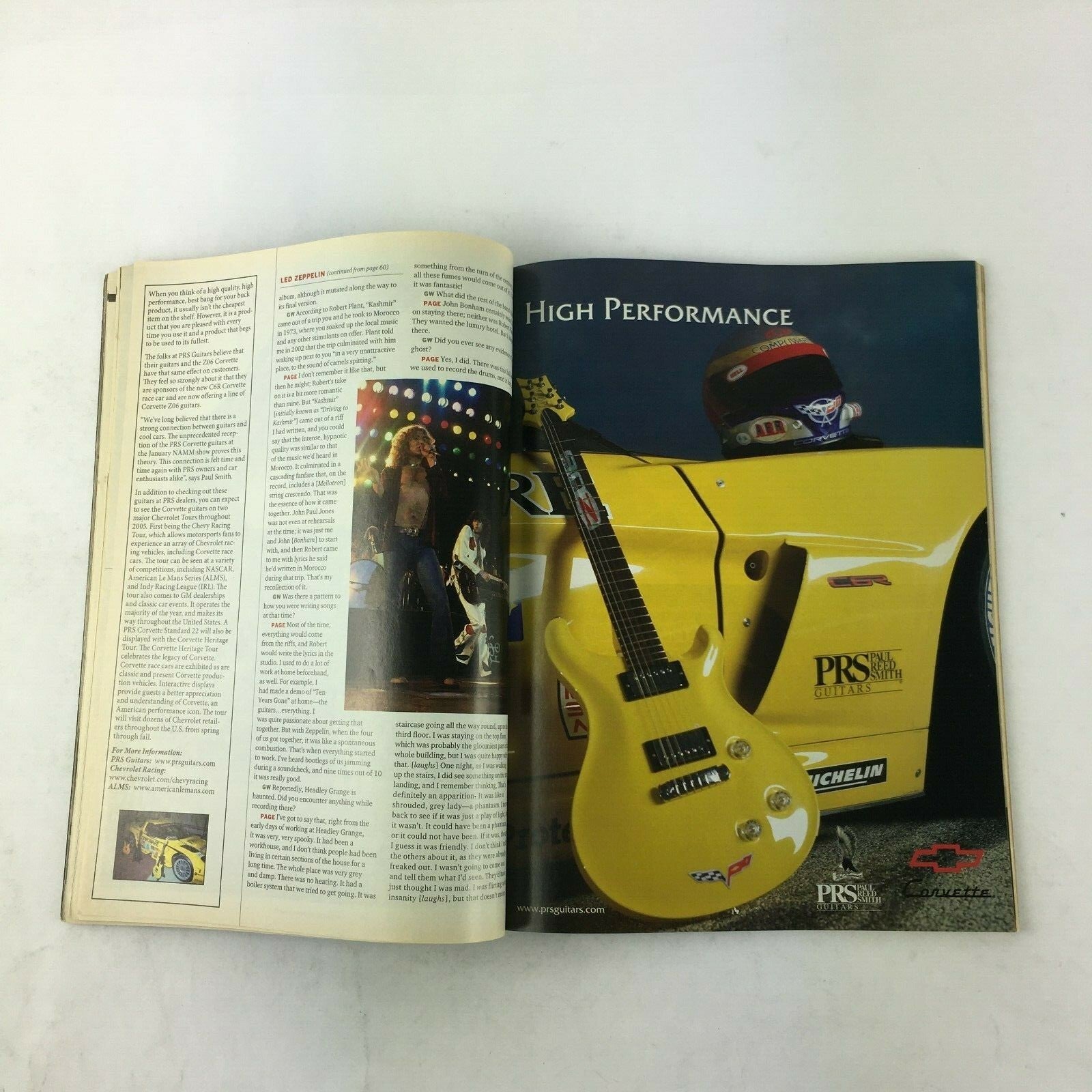 May 2005 Guitar World Magazine Jimmy Page on Physical Graffiti Led Zeppelins