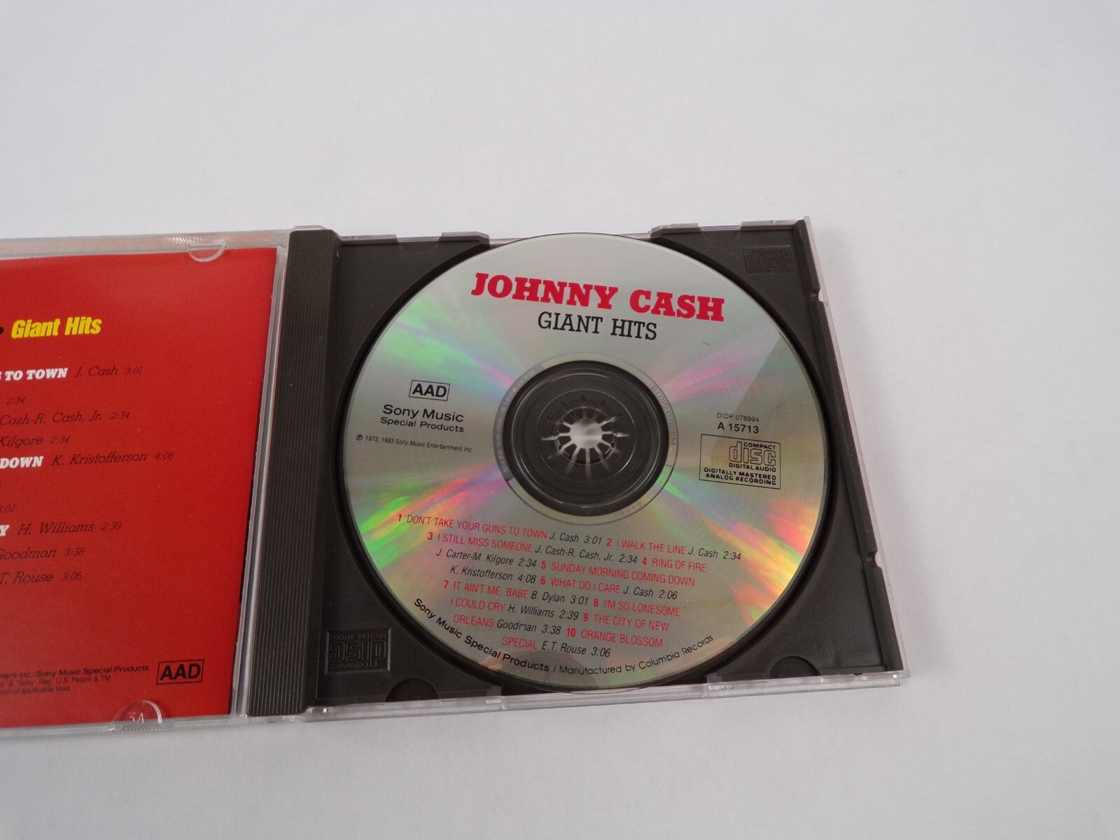 Johny Cash Gaint Hits I Walk The Line Orange Blossom Special It Ain't Me CD#59