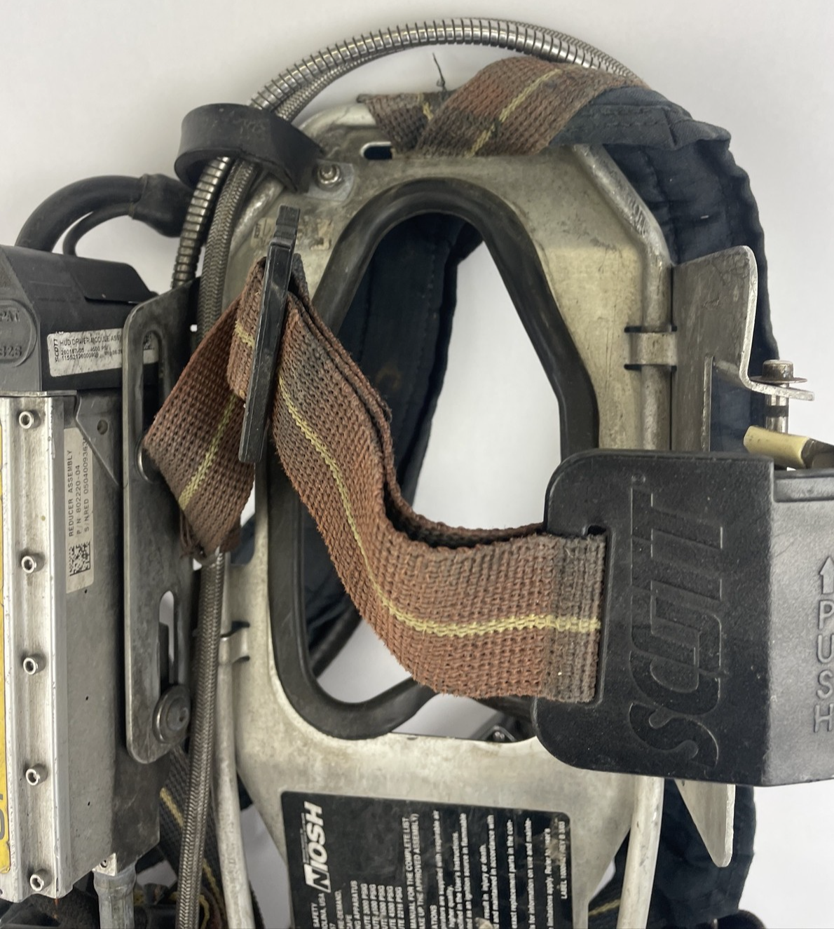 SCOTT SAFETY 4.5 4500 SCBA Air Pack Harness EZ-Flow Air Pak Plus with Sensor f