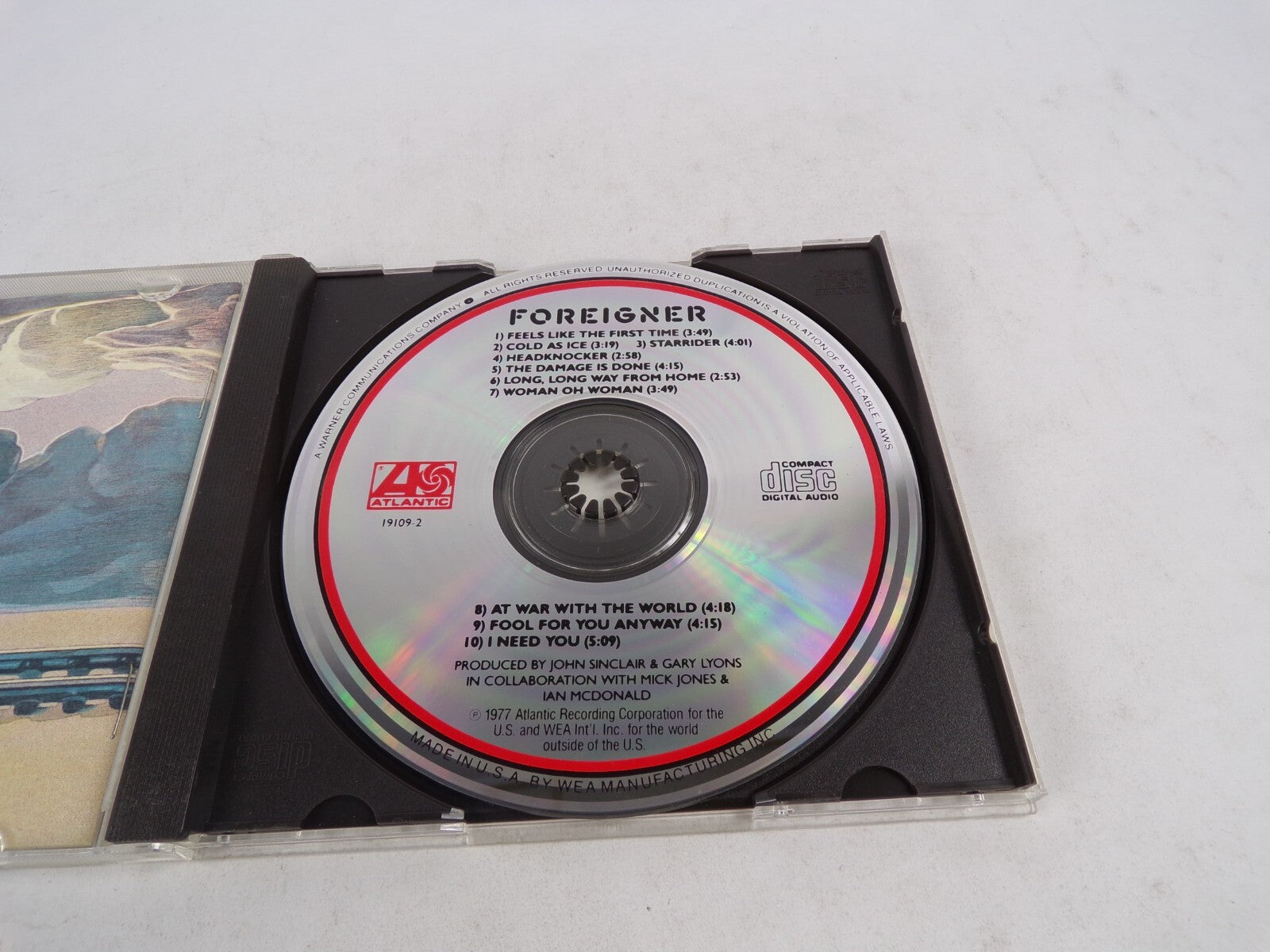 Foreigner Atlantic Feels Like The First Time Cols As Dice The Damage CD#54