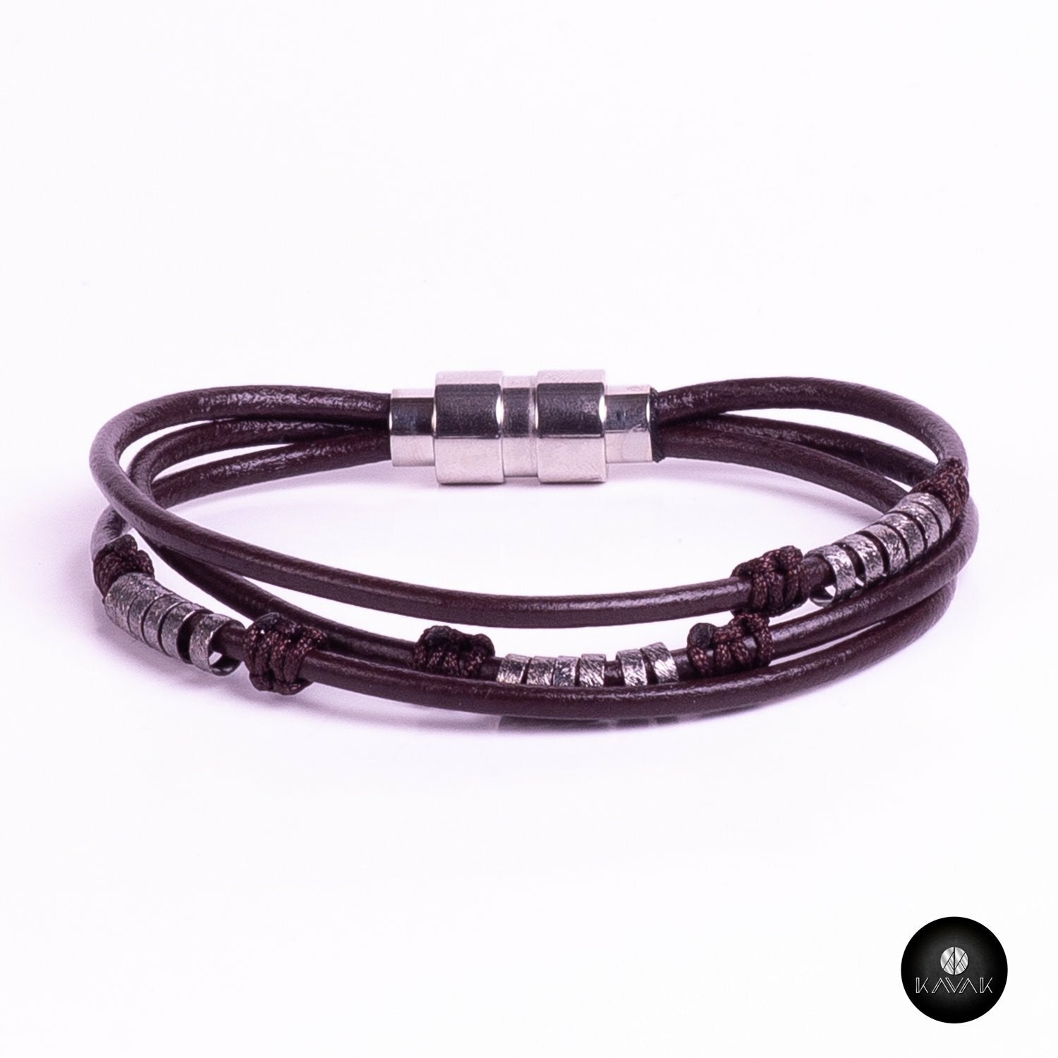 Kavak handmade elegant leather adjustable women's bracelet