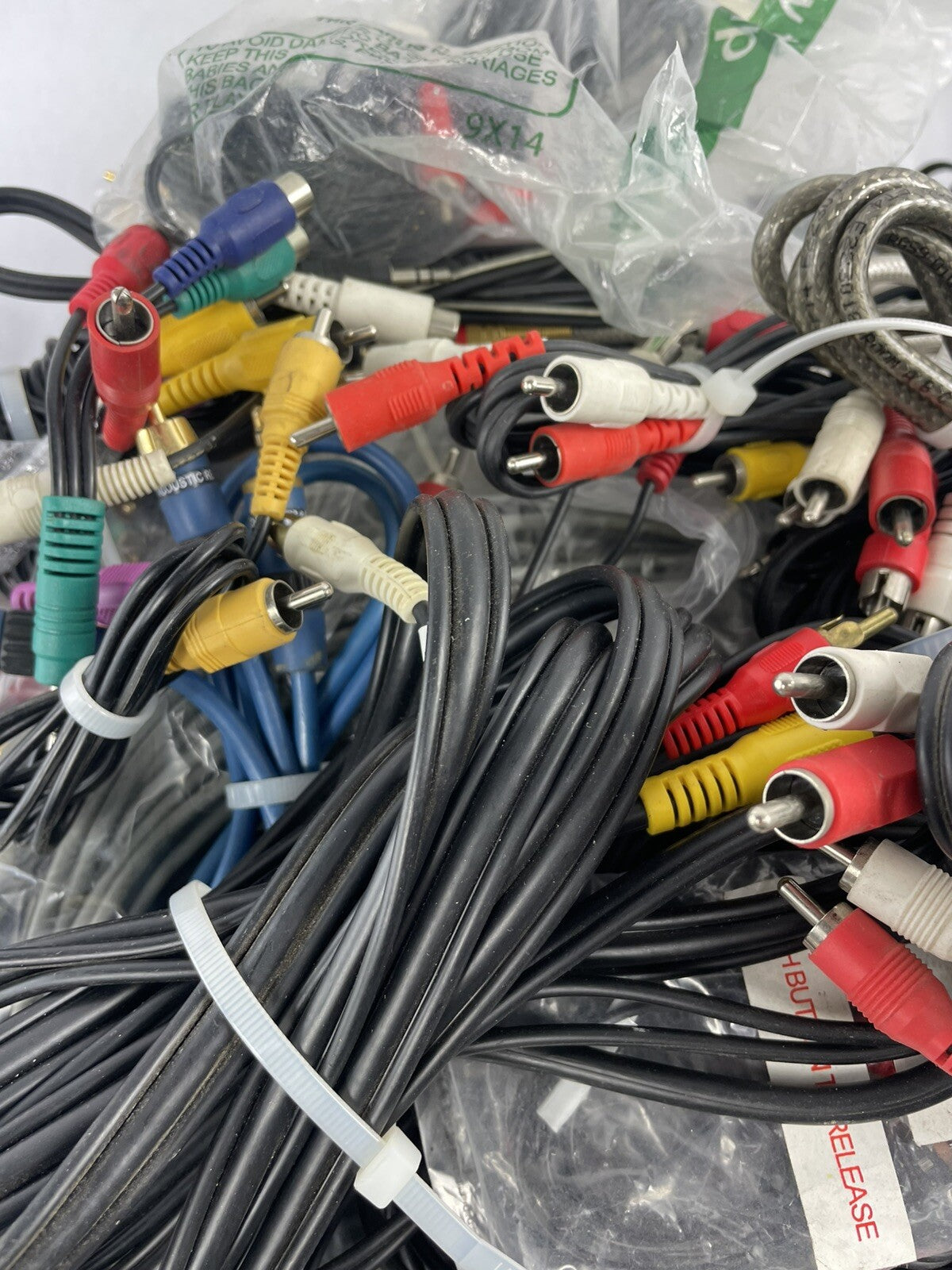 Audio Cables - Bulk Lot - As shown - RCA Cables