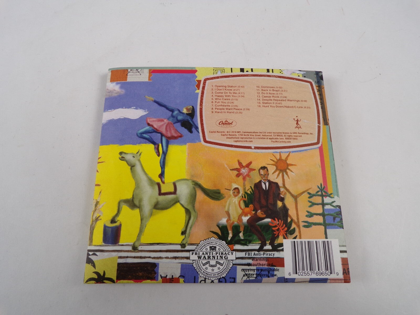 Egypt Station Paul Mc Cartney Opening Station Come On To Me Who Cares CD#13