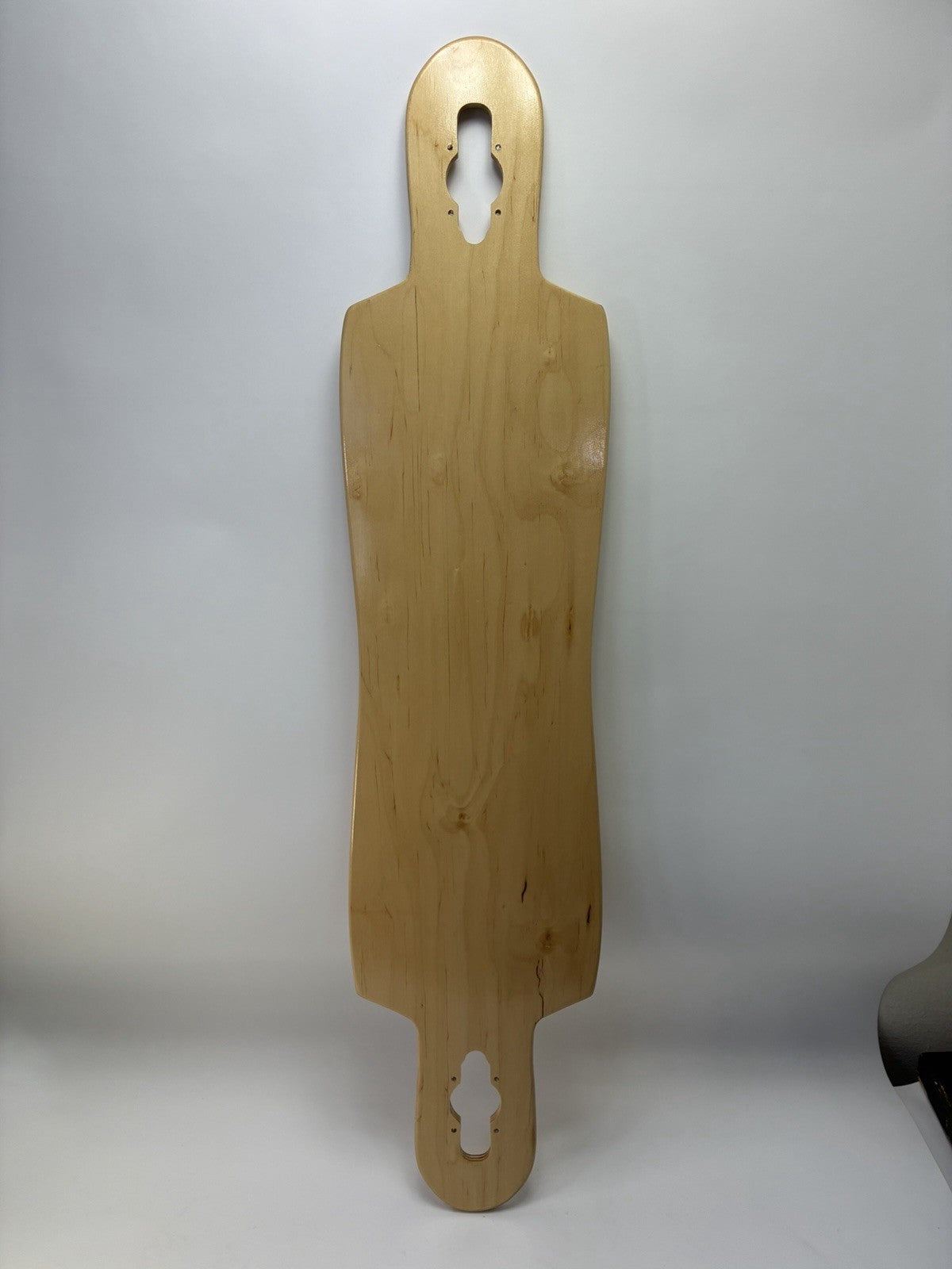 Drop Through Longboard Deck 42.5" x 9.75" 8 Ply Hard Rock Maple Natural Blank