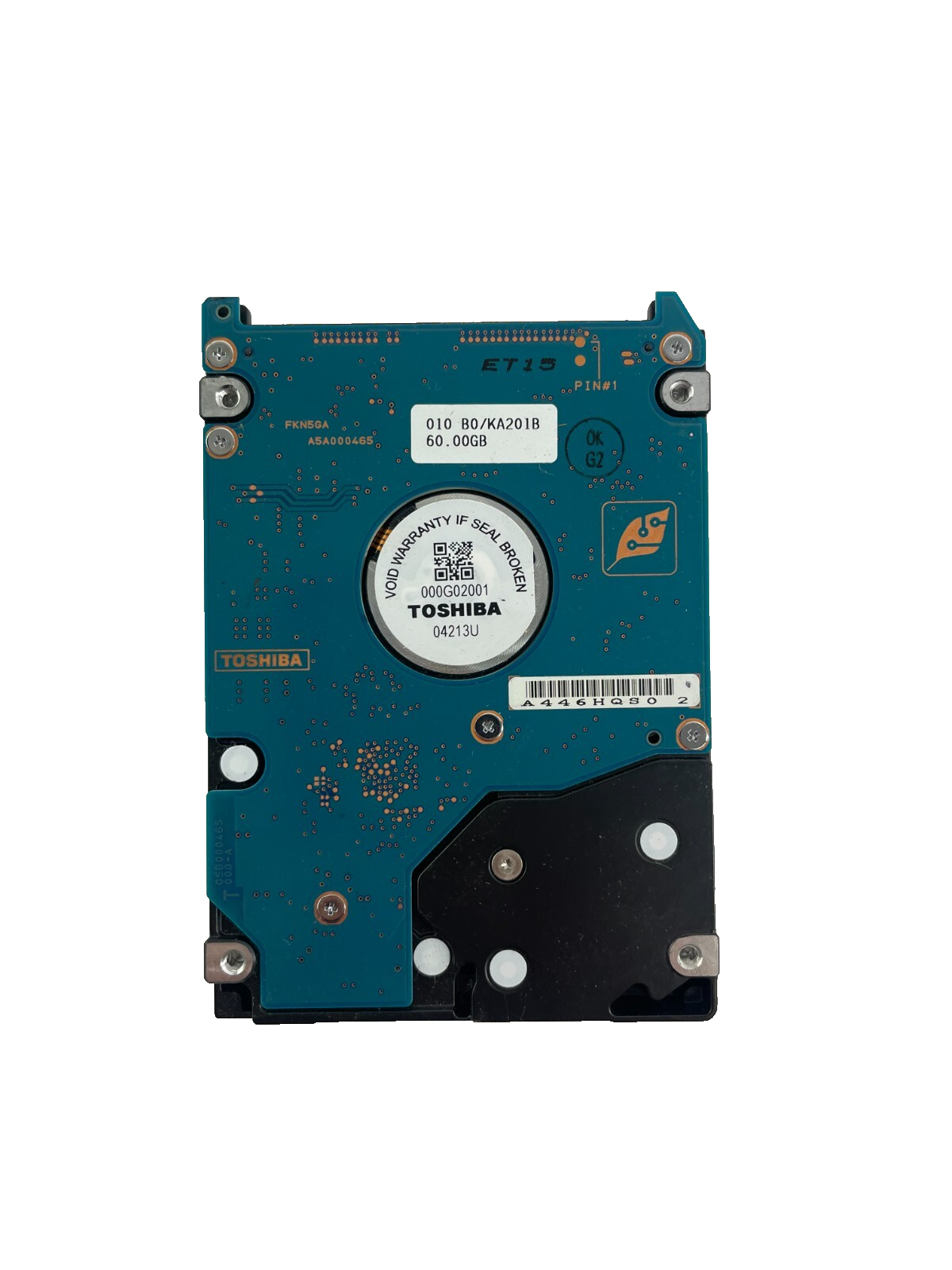 Toshiba Disk Drive HDD2189 Model MK6025GAS SATA Hard Drive 4200RPM Cache 8 MB