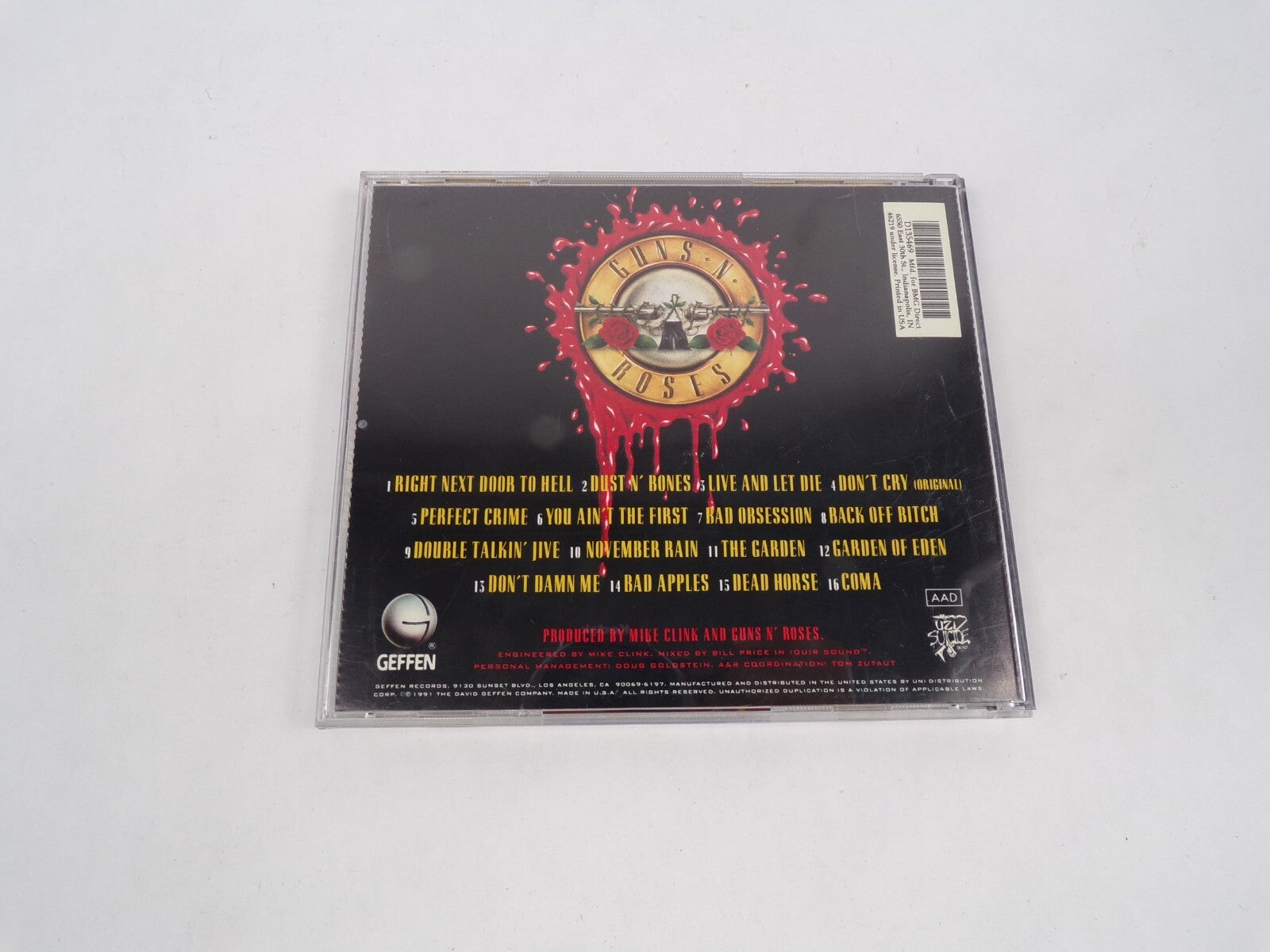 Guns N' Roses Use Your Illusion I Right Next Door To Hell Dust N' Bones CD#63