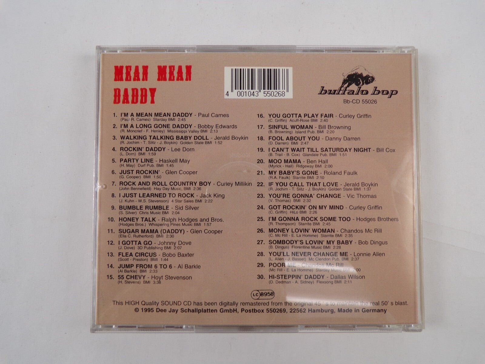 Mean Mean Daddy Flea Circus Chevy I Gotta Go Bumble Rumble Rockin Daddy CD #18