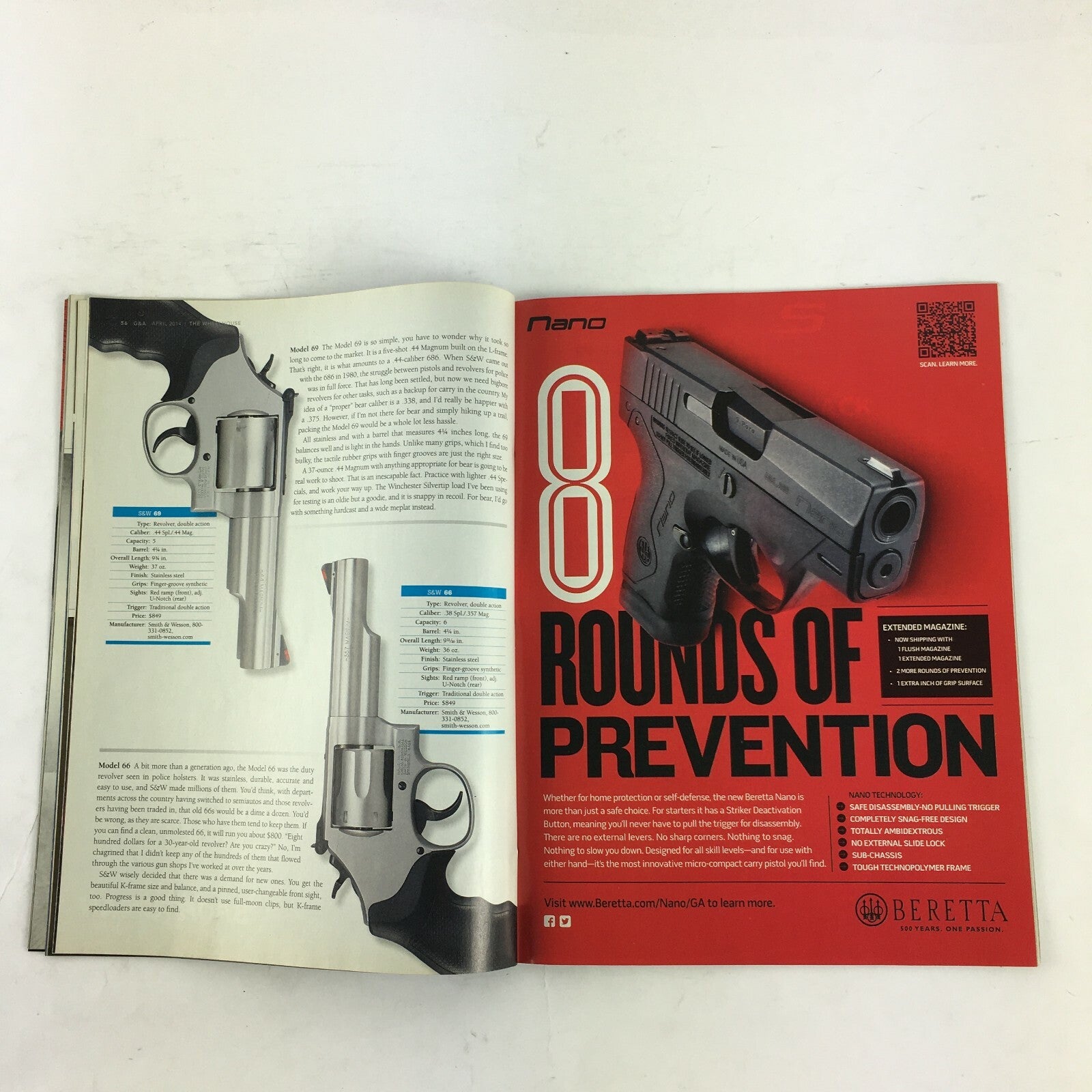 April 2014 Guns & Ammo Magazine Whoa! Smith & Wesson The .26 Nosler .44 Mag .380