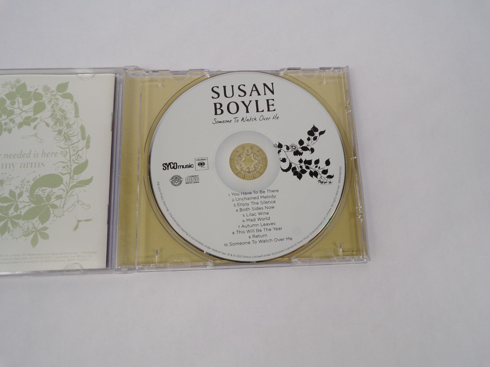 Susan Boyle Someone To Watch Over Me You Have To Be There Unchained MelodyCD#63