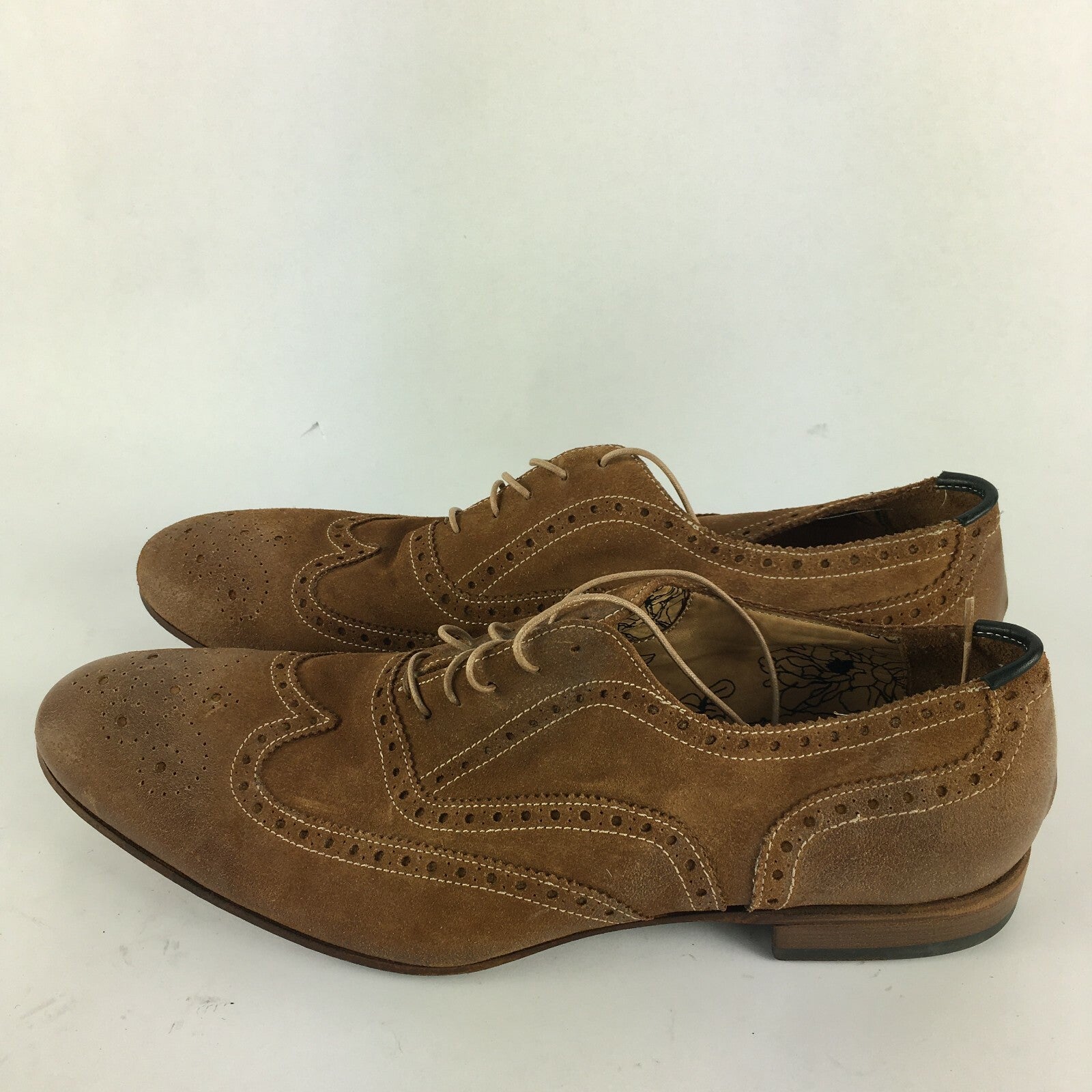 Genuine Paul Smith Stylish Brogue Style Brown Shoes for Men Size 9 1⁄2