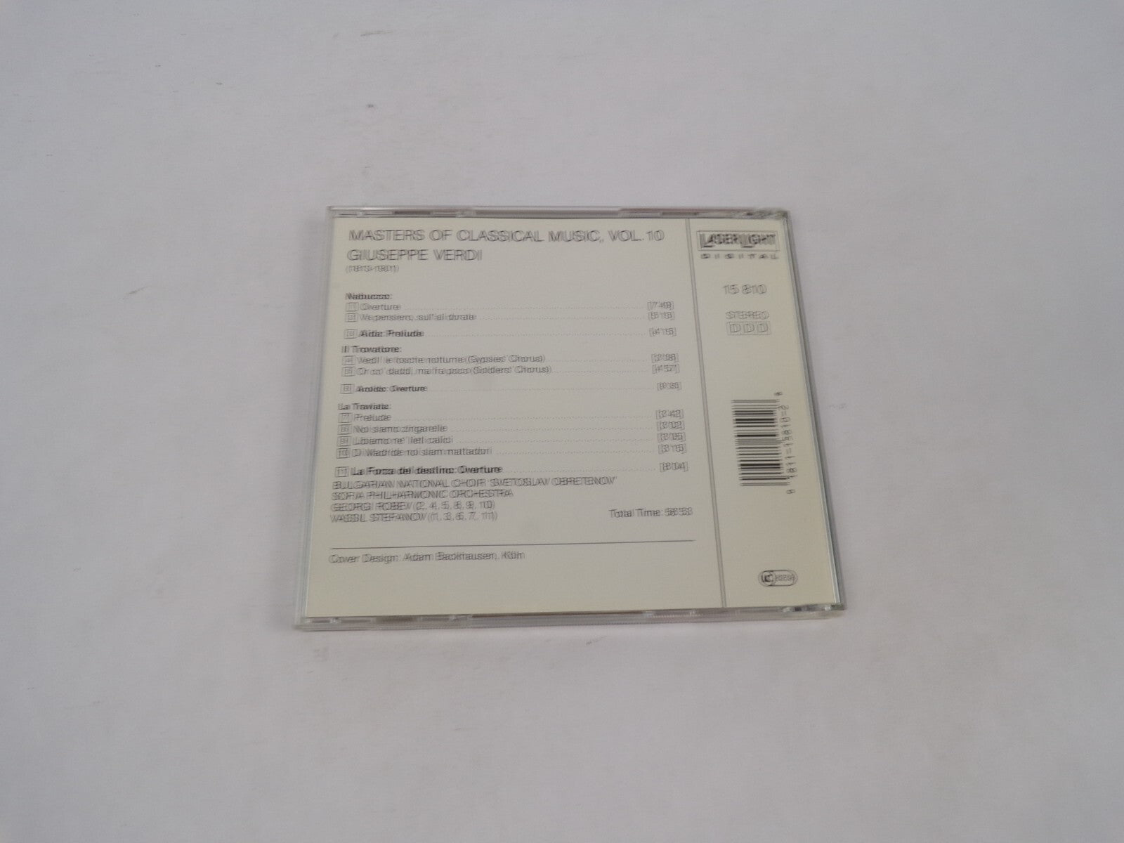 Masters Of Classical Music Verdi The Force Of Destiny Il Trovatore Nabucco CD#70