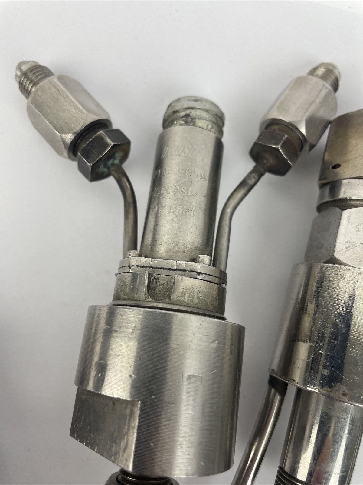 Lot of 7 stainless steel pressure transducers from assorted brands