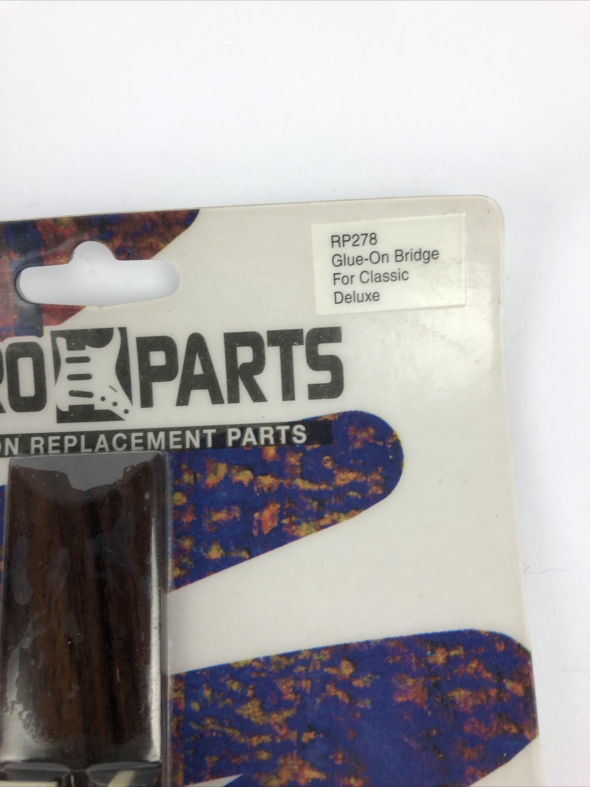Retro Guitar Parts for classic deluxe Glue On bridge RP278 Kaman Music Corp