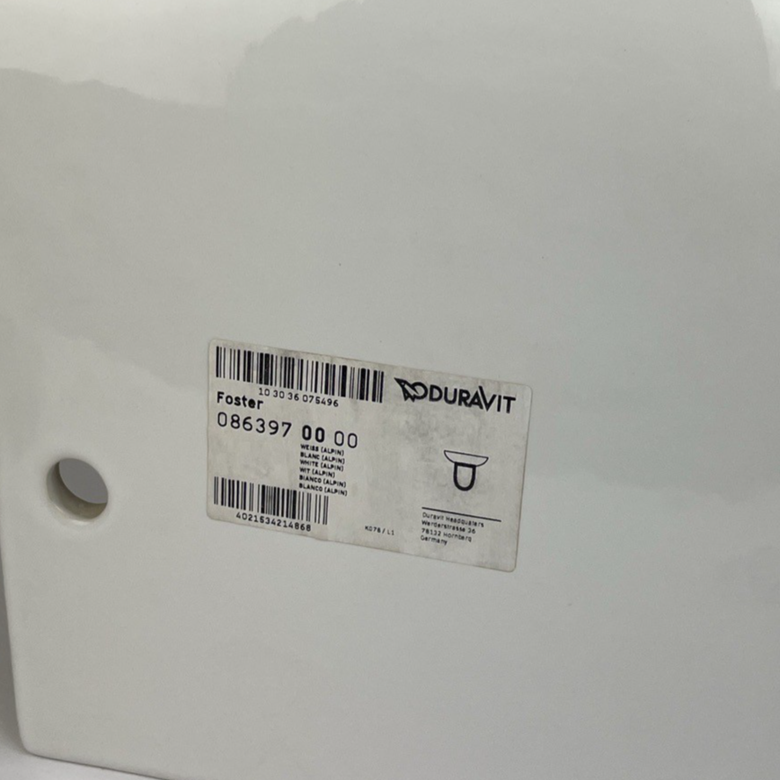 OEM Duravit Foster Model # 086397 00 00 White Siphon Cover