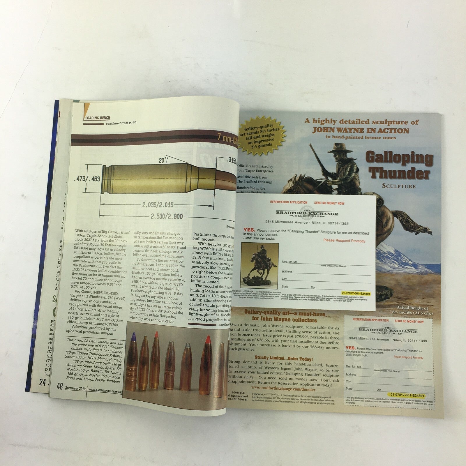 May 2009 American Rifleman Magazine Old School Cool Uberti's 1885 High Wall