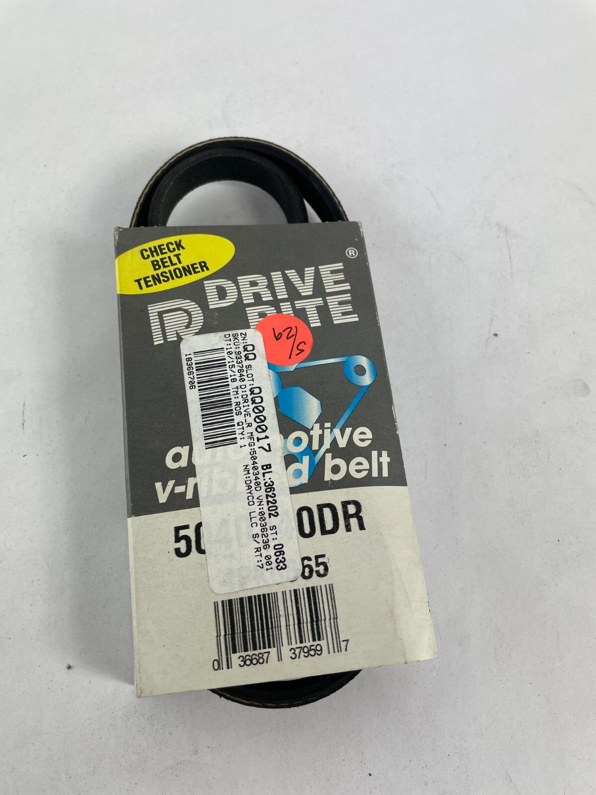 OEM Dayco Drive Rite 5040390DR 4PK098 Check Belt Tensioner A10