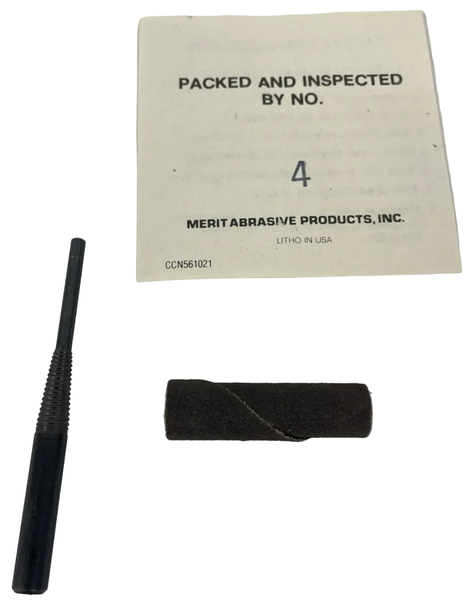 62 Merit Abrasives 120 grit resin-bond cartridge rolls 3/8 x 1-1/2 x 1/8
