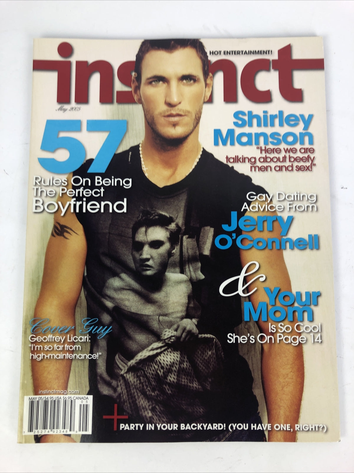 2005 May INSTINCT Magazine Shirley Manson Geoffrey Licari *VGC*
