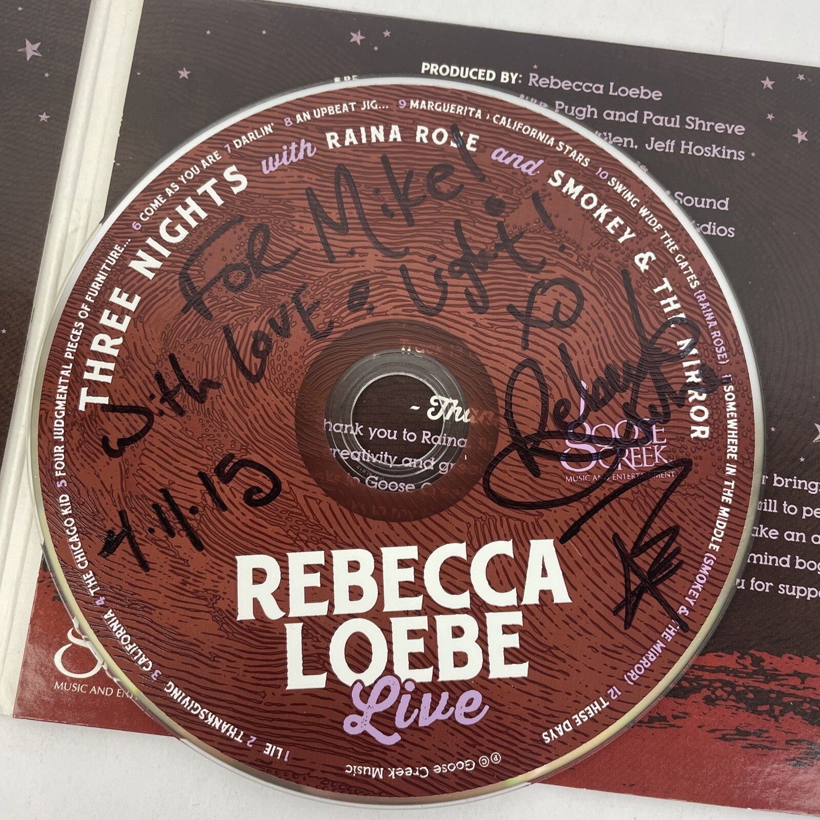 Rebecca Loebe - Live (Digital Audio CD) Album (UK IMPORT) Goose Creek Records