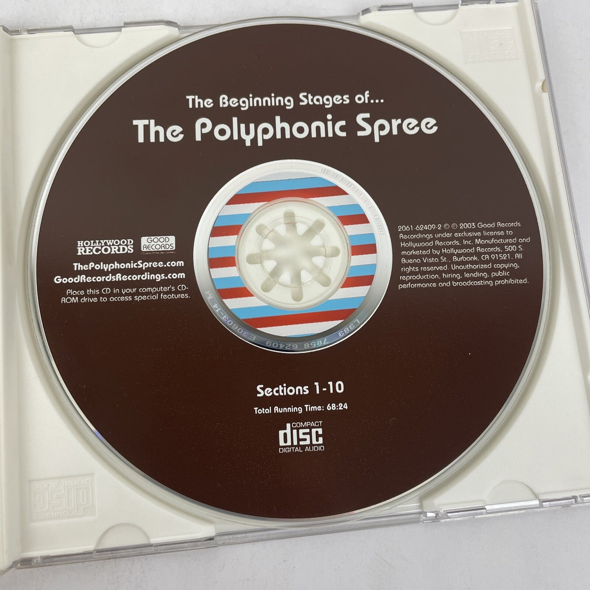 Beginning Stages Of... " The Polyphonic Spree " Digital Audio CD, 2003 Good Rec
