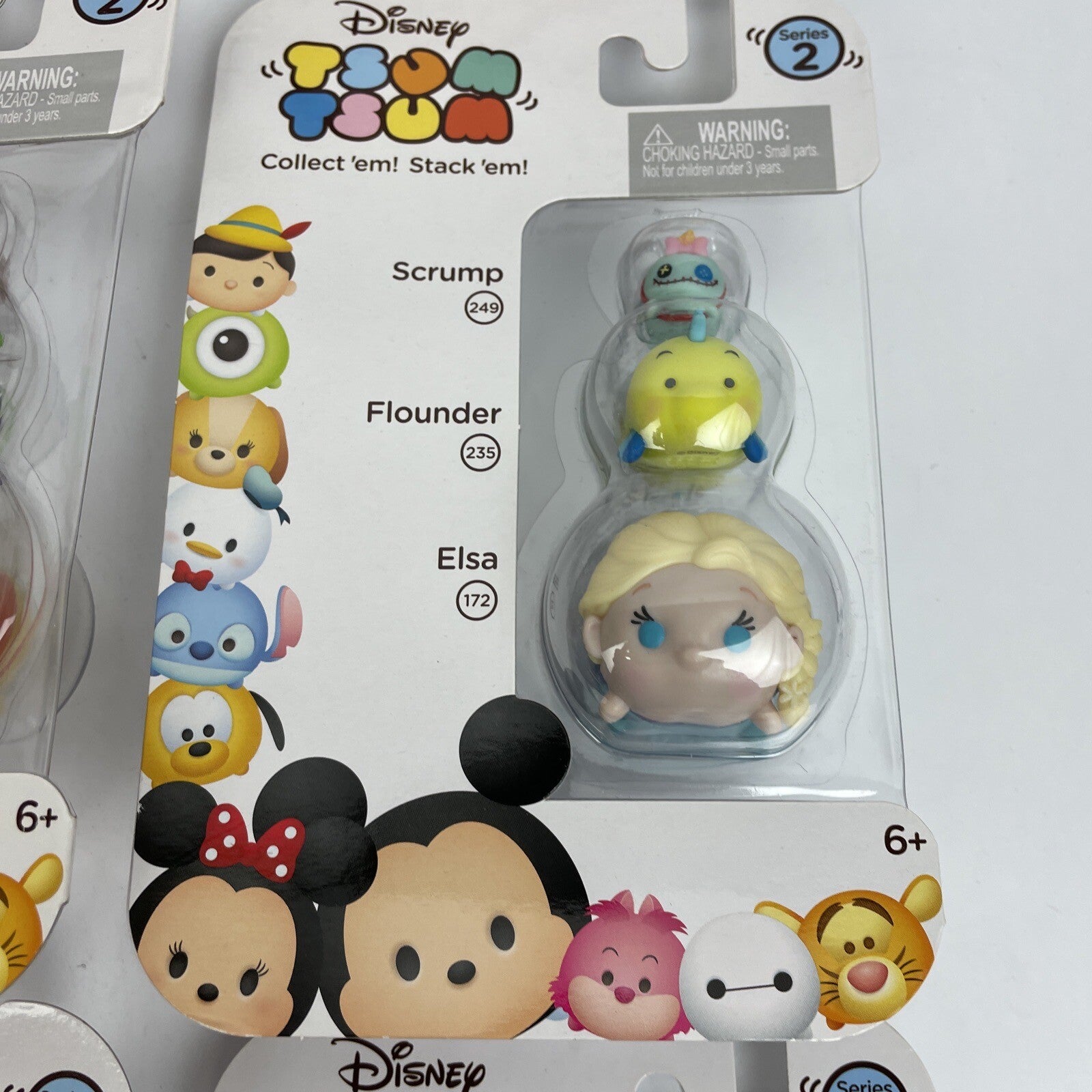 Disney Tsum Tsum Series 2 Three Stack Pack Vinyl Mini Toys Lot of 9 New Sealed