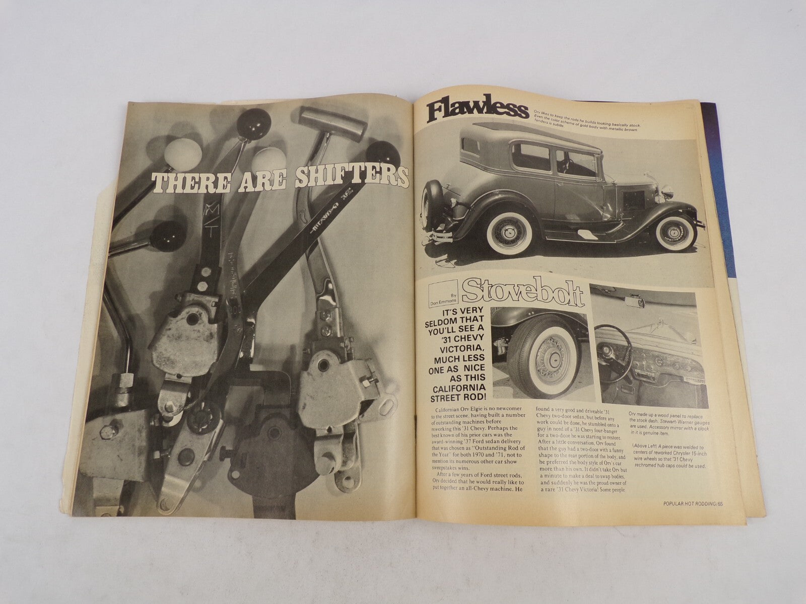 December 1975 Hot Rodding Magazine Project '34 Return More Ford V-6 Byron