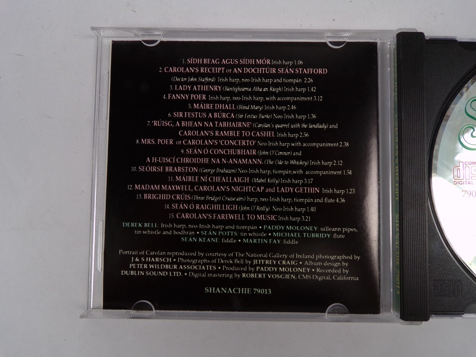 Shanachie Carolans Reeceipt Derek Bell Lady Athenry CD#38