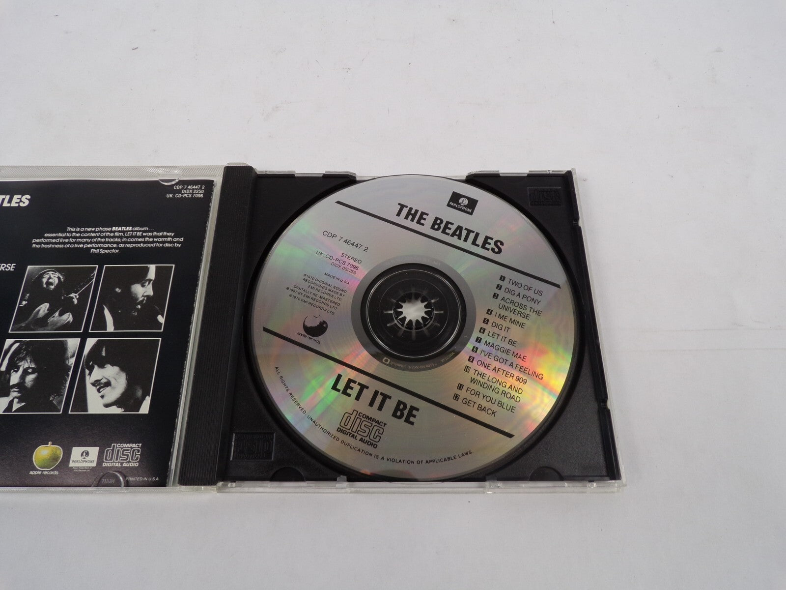The Beatles Let It Be Two Of Us Dig A Pony Across The Universe Let It Be CD#26