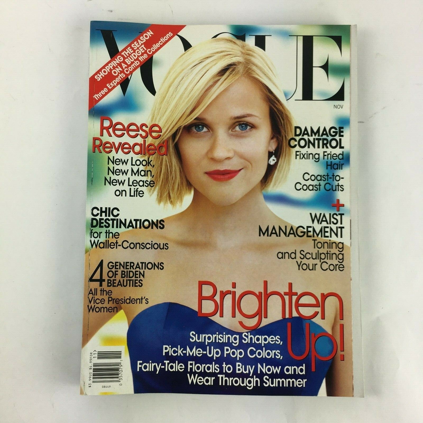 November 2011 Vogue Magazine Brighten Up! Reese Revealed Damage Control
