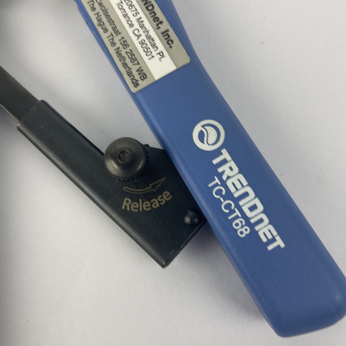OEM Trendnet TC-CT68, RJ-11/RJ-45 Crimp Cut Strip Tool Blue Handle