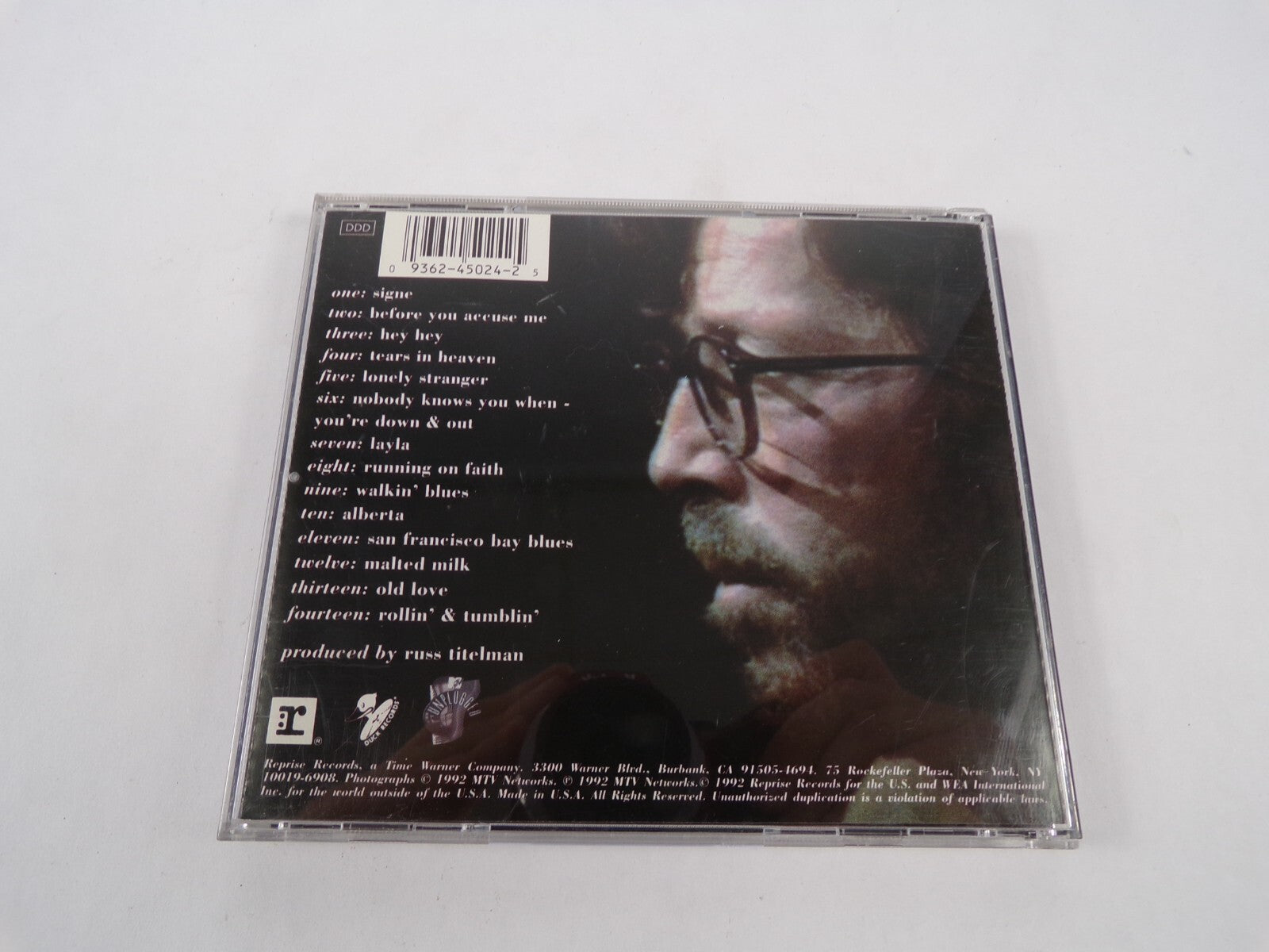 Eric Clapton Un Plugged Signe Before You Accuse Me Hey Hey Tears In Heaven CD#27
