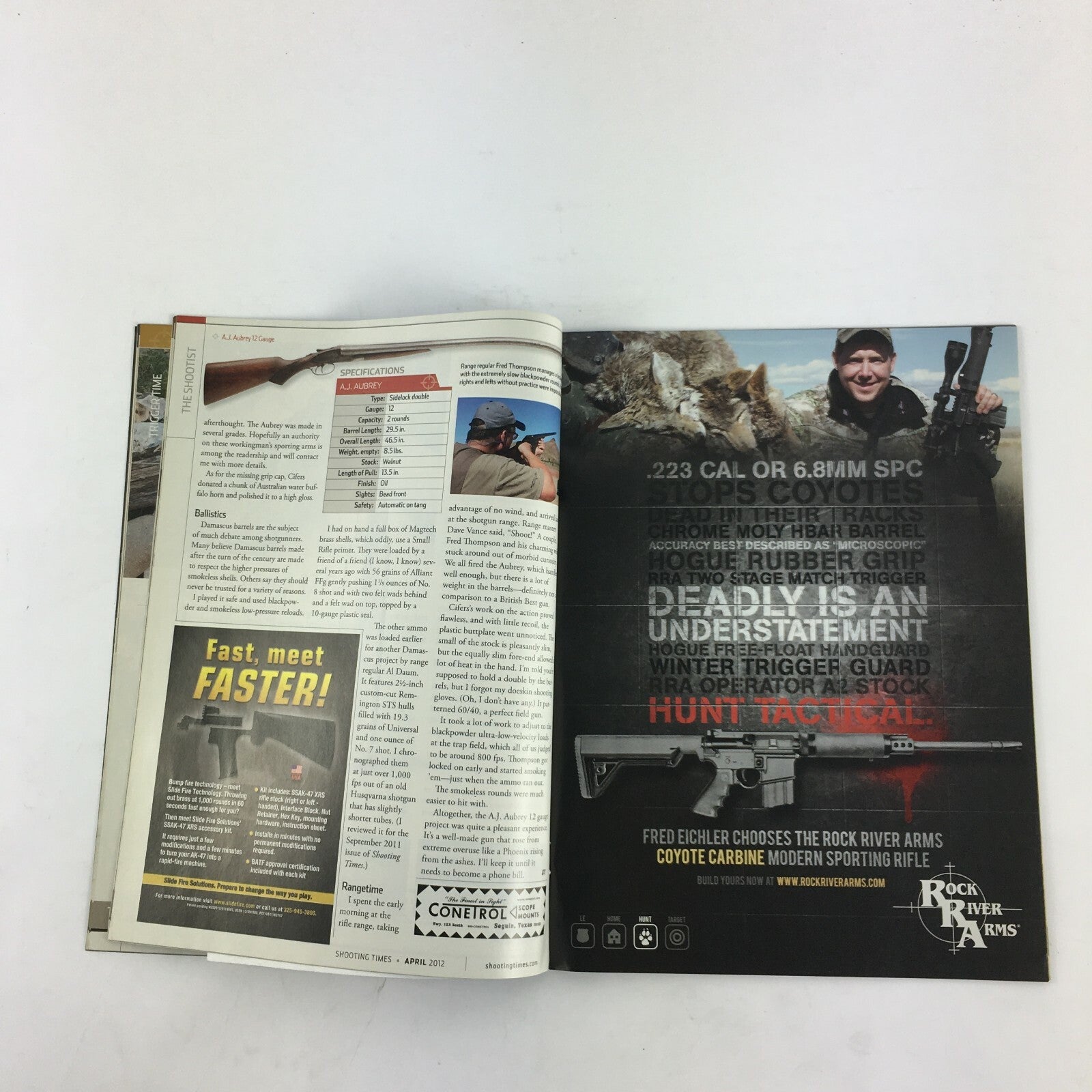 April 2012 Shooting Time Magazine Model 700 Turn 50 Switch Barrel Bolt Action
