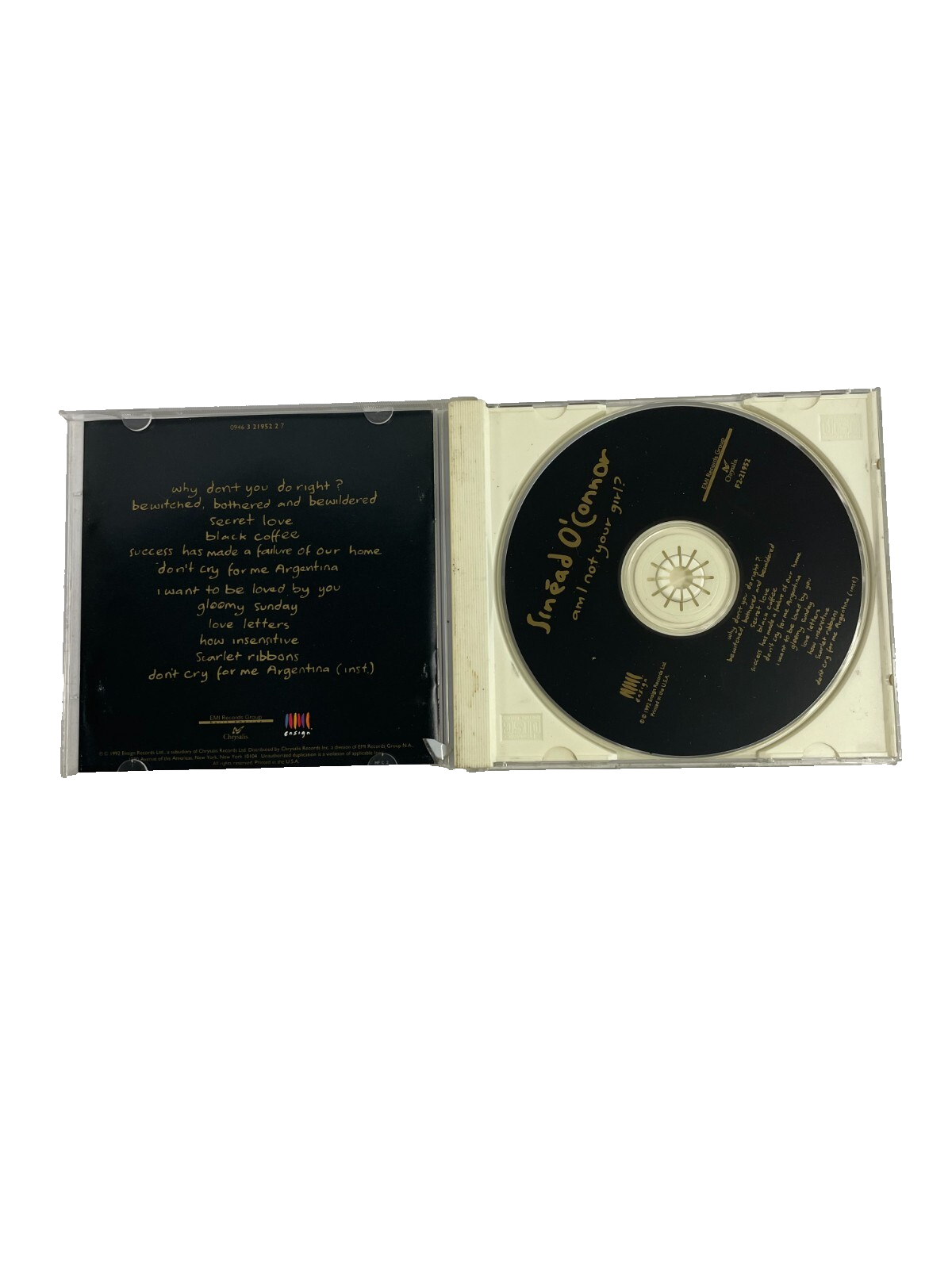 Sinéad O'Connor – Am I Not Your Girl? Why Don't You Do Right? Secret Love CD#29