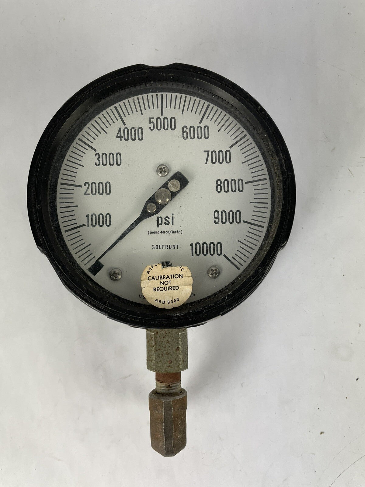 U.S. GAUGE USG SOLFRUNT PRESSURE GAUGE, 0- 10 000 PSI USA