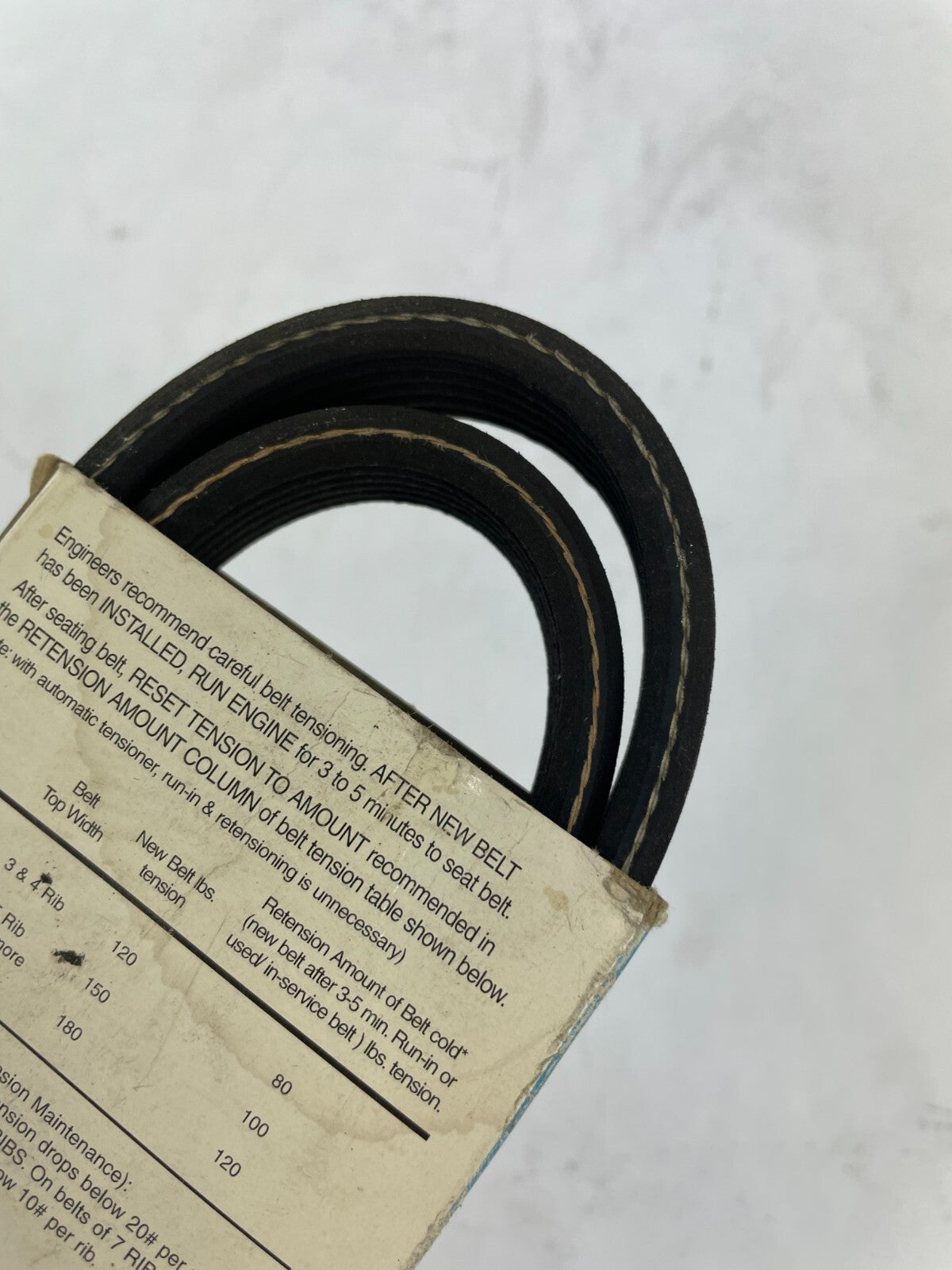 Dayco Drive Rite 5040470DR 4PK1195 premium utility V-belt OEM replacement automotive drive belt.