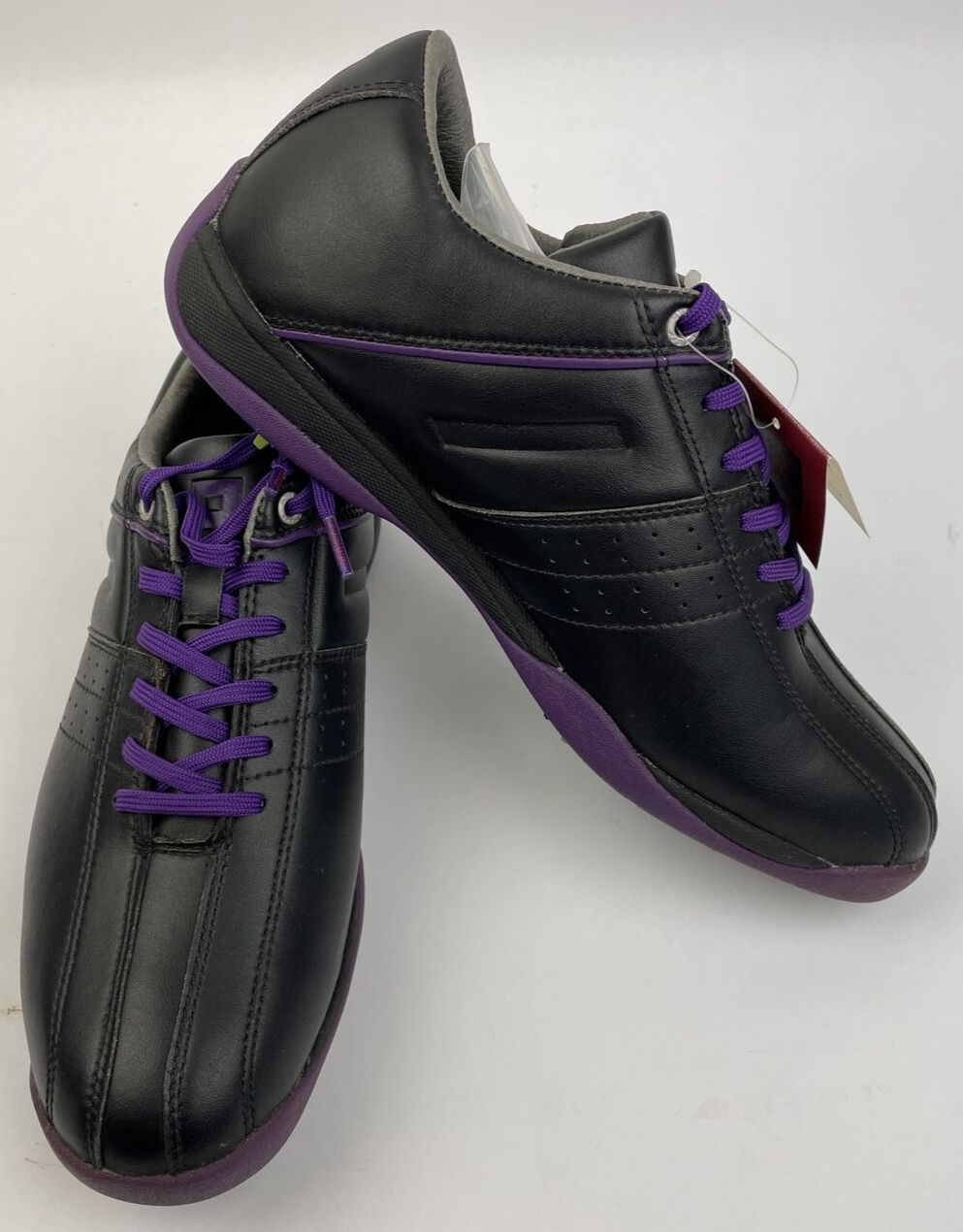 ONOFF Hard Spike Golf Shoes OS7114 black purple size 24.5 US 8 rare golf footwear