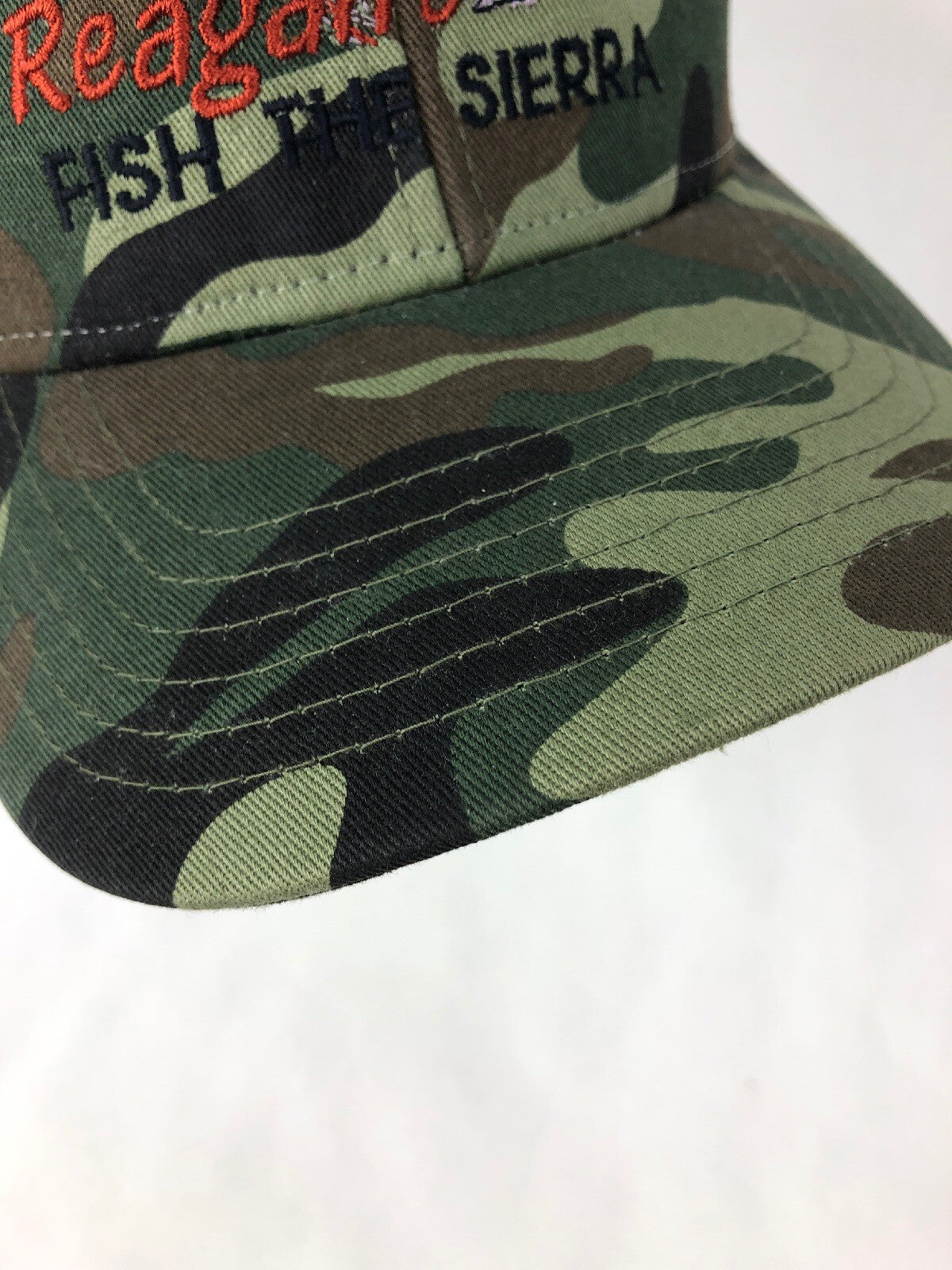 NEW Reagan’s Fly Fish The SIERRA CAMO MESH BACK ADJUSTABLE BASEBALL HAT Cap