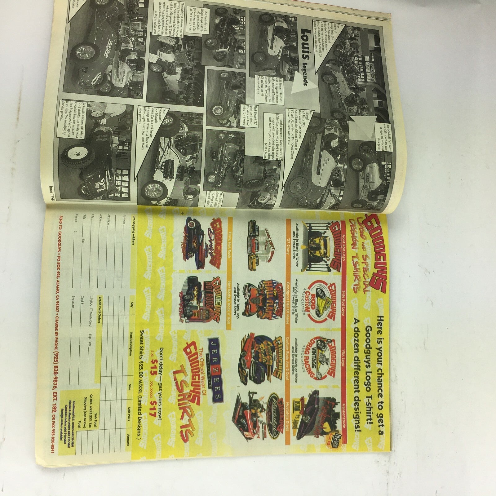 June 1998 Goodguys Goodtimes Gazette Magazine Fun per hour Up To Speed
