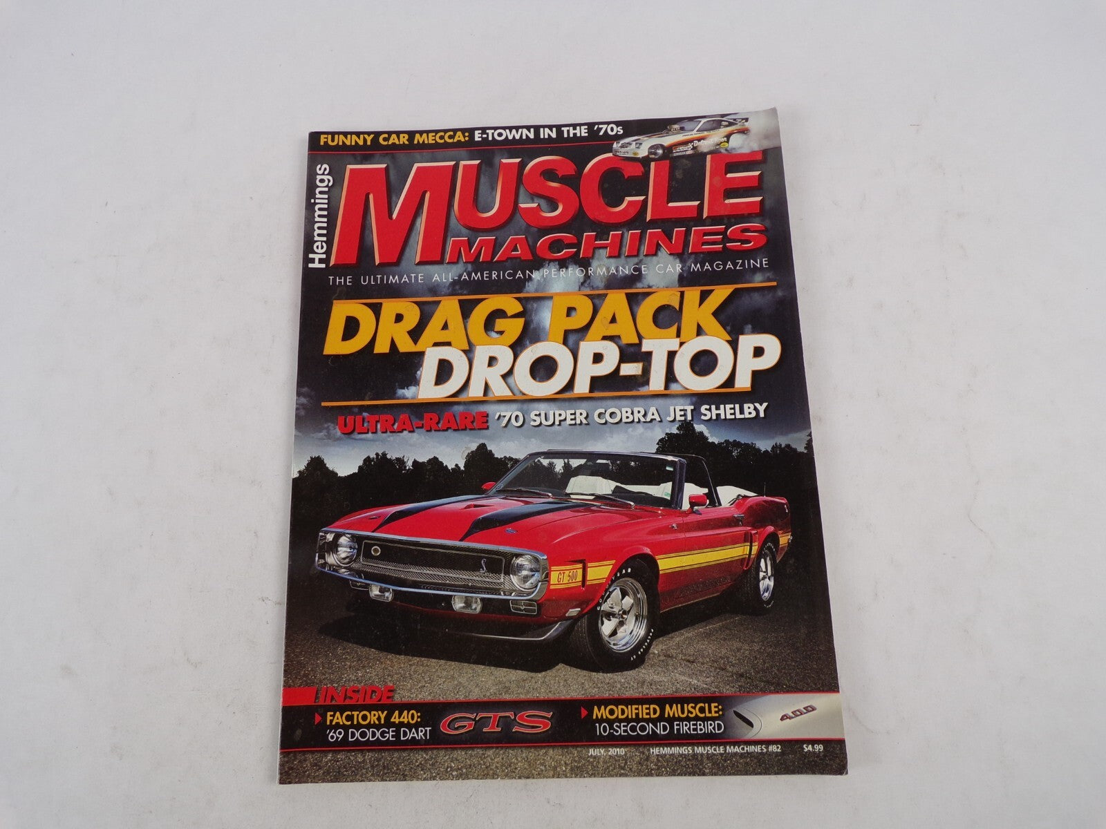July 2010 Muscle Machines Magazine Drag Pack Drop-Top Ultra-Rare '70 Super Cobra