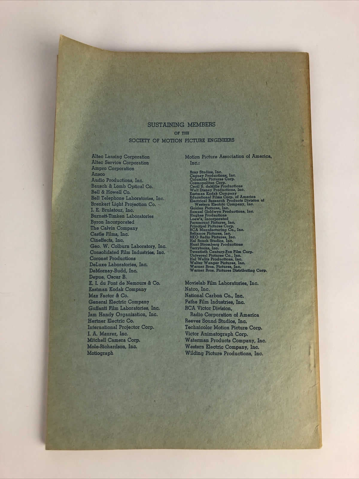 SMPE Journal Of The Society Of Motion Picture Engineers April 1947 VOL 48 No 4