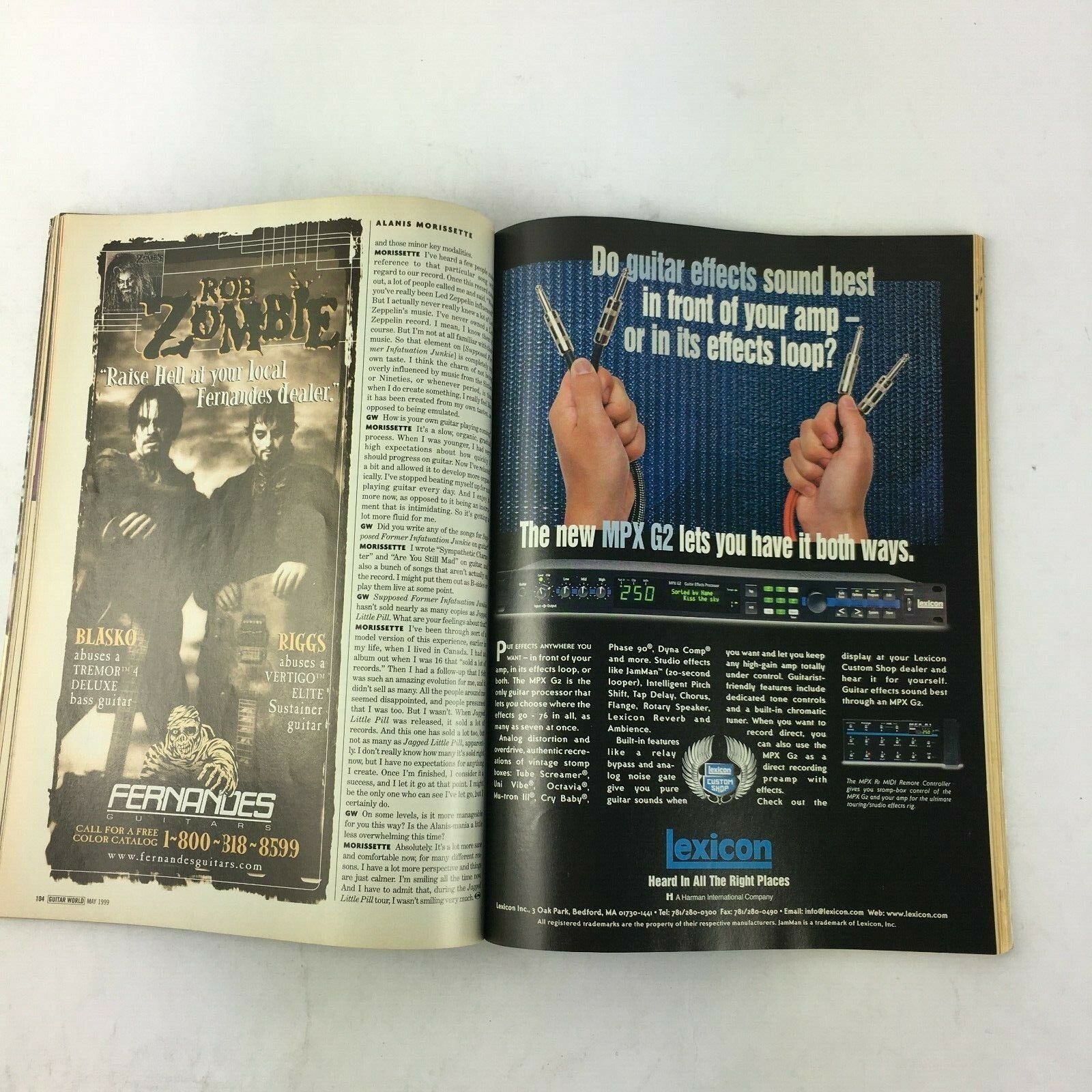 May 1999 Guitar World Magazine The Offspring Anarchy in the USA Jeff Beck