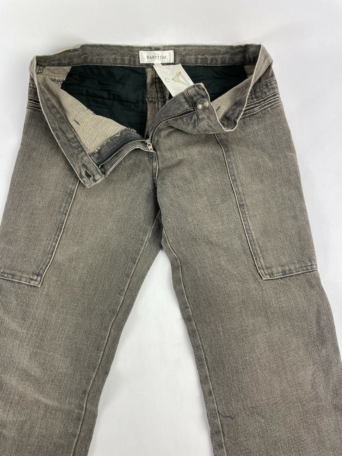 Habitual Men's Denver Gray Regular Straight Denim Jeans Size W 32 L 34