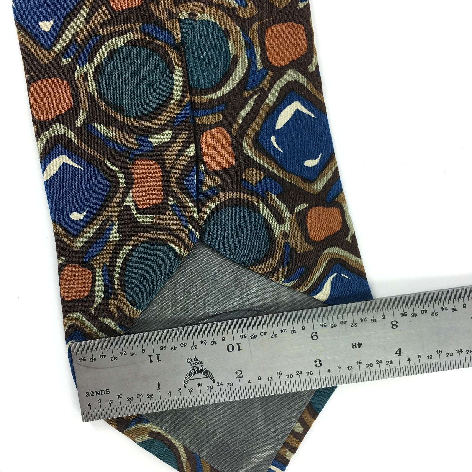 Genuine Oleg Cassini 100% Silk Handmade Stylish Formal/Casual Tie Multi Coloured