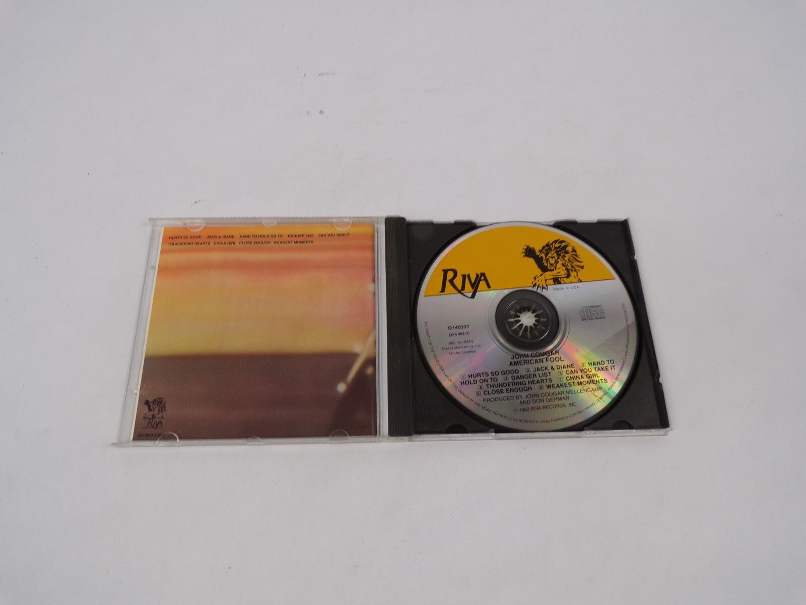 John Cougar Americal Fool Hurts So Good Jack & Diane Hand To Hold On ToCD#67