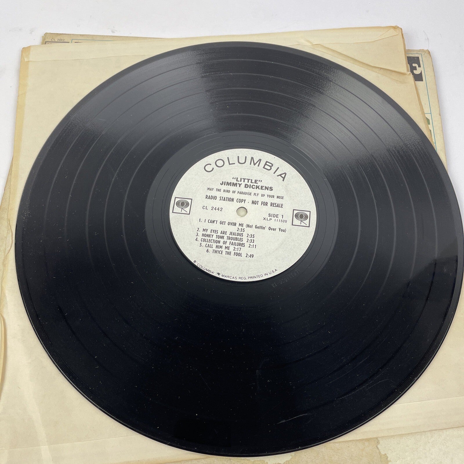 Little Jimmy Dickens "May The Bird Of Paradise Fly Up Your Nose" vinyl LP stereo