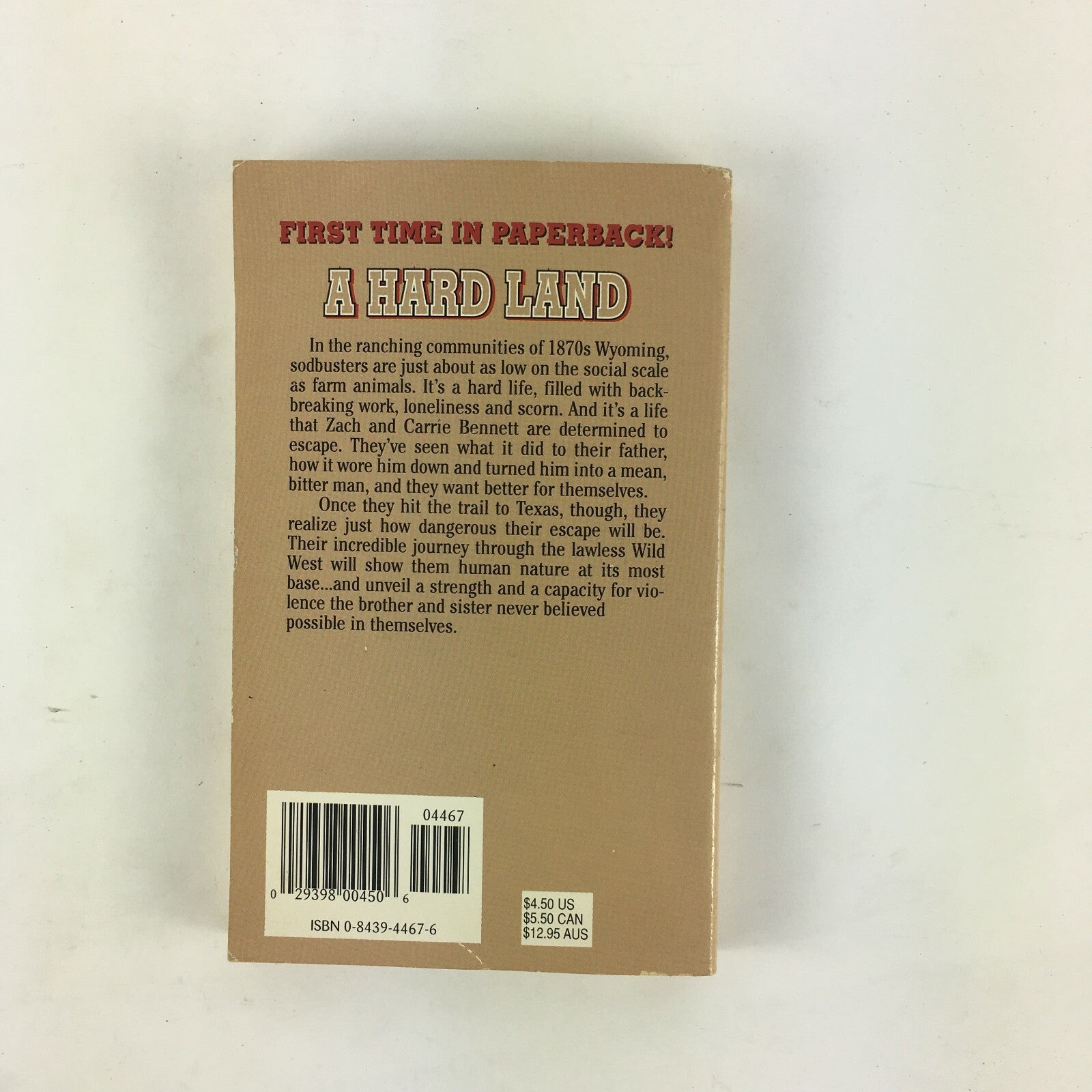 Gary McCarthy Sodbuster First Time in Paperback!