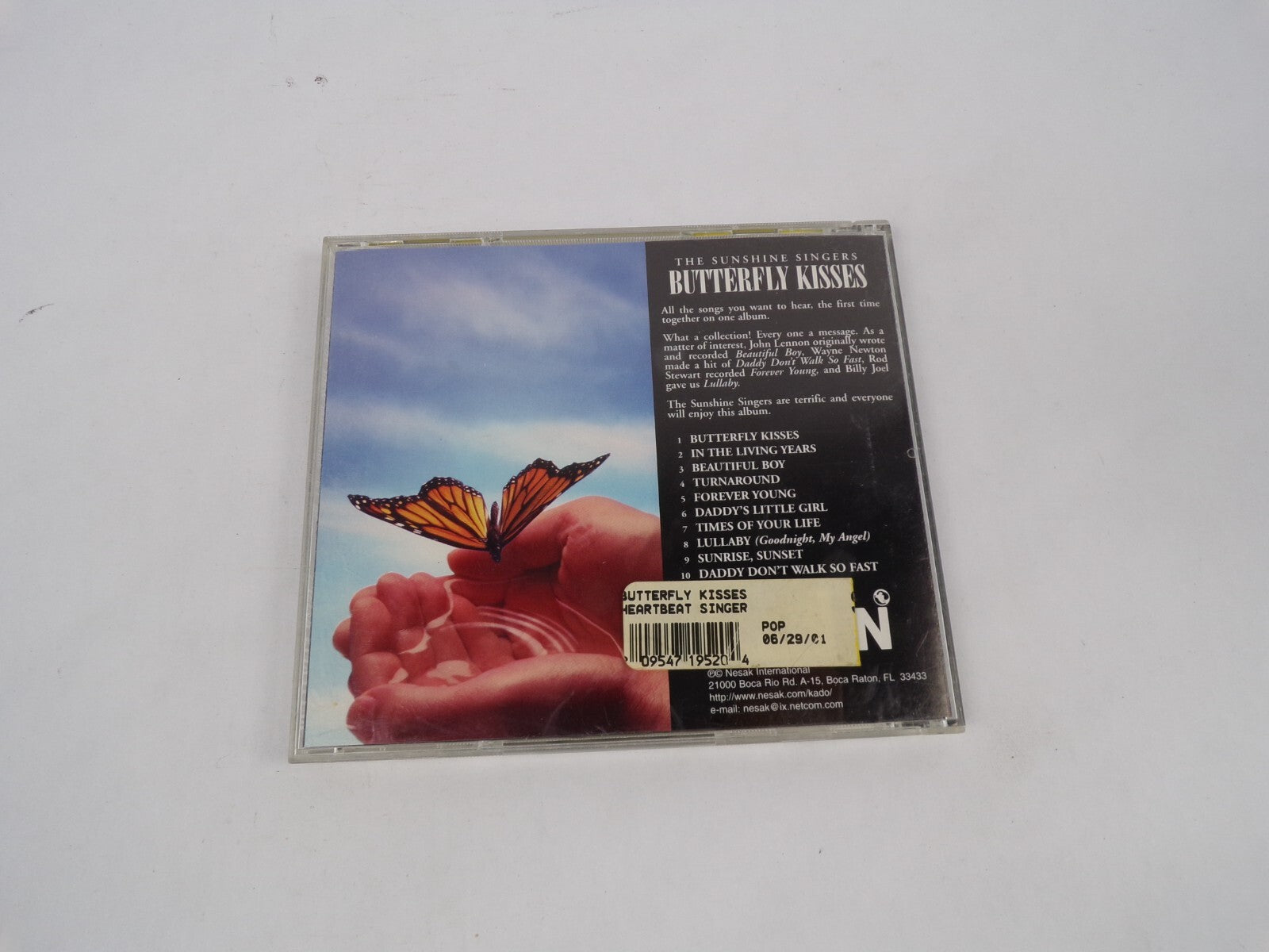 The Sunshine Singers Butterfly Kisses In The Living Years Beautiful Boy CD#67