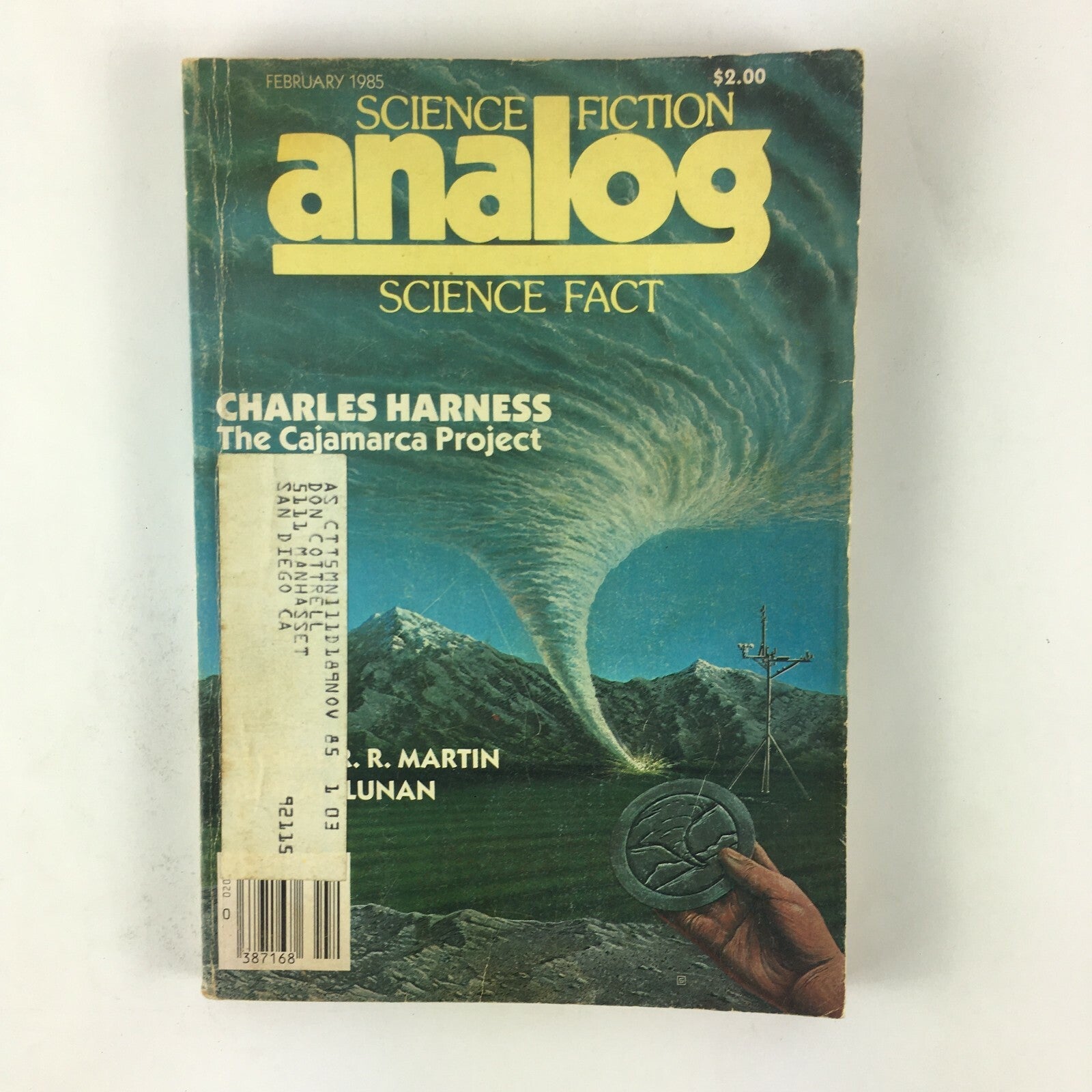 February 1985 Analog ScienceFiction Fact Magazine Charles Harness The Cajamarca