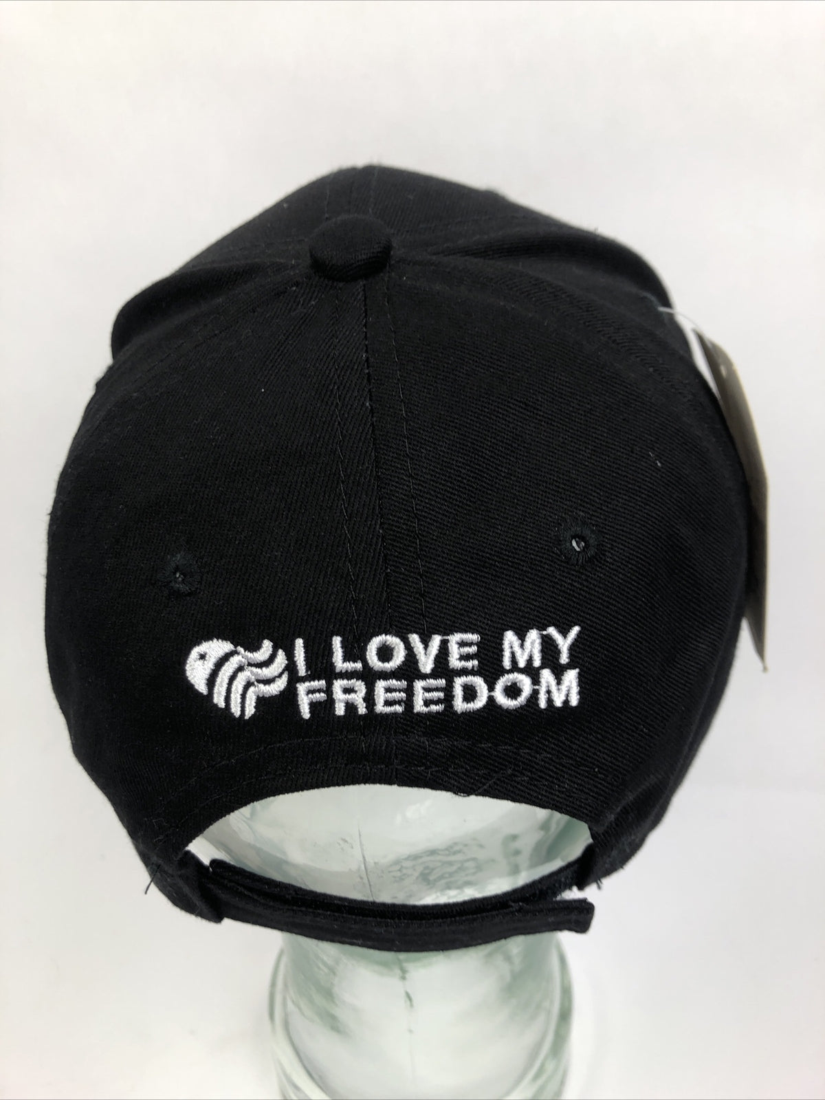 Thin Blue Line Police Hat American Flag Thin Blue Line Headwear Ball Cap, Black